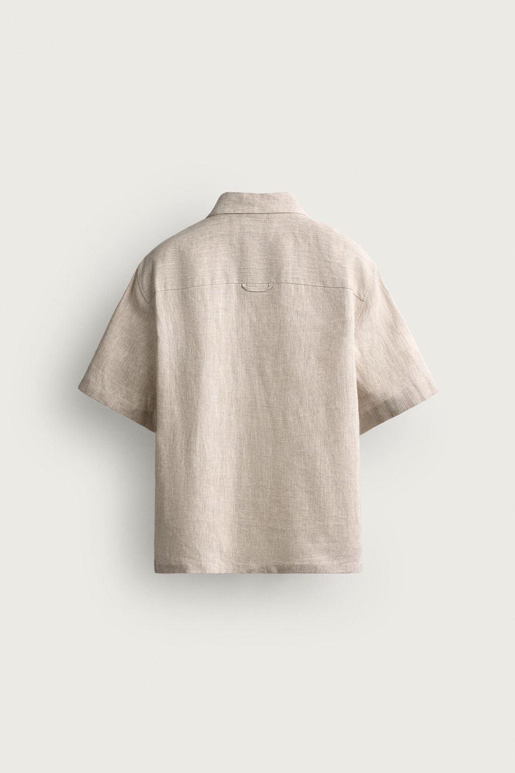 CAMISA RELAXED FIT 100% LINO / Beige claro - Zara фото 9