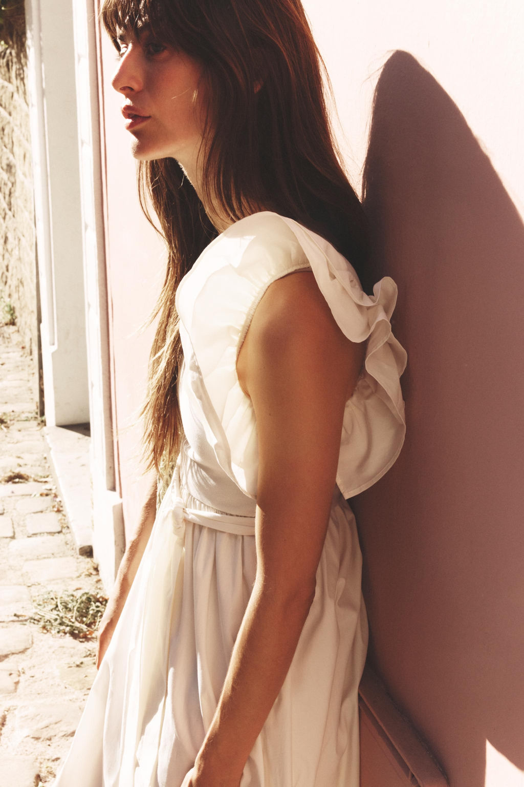 RUFFLED CONTRAST DRESS - Zara фото 20