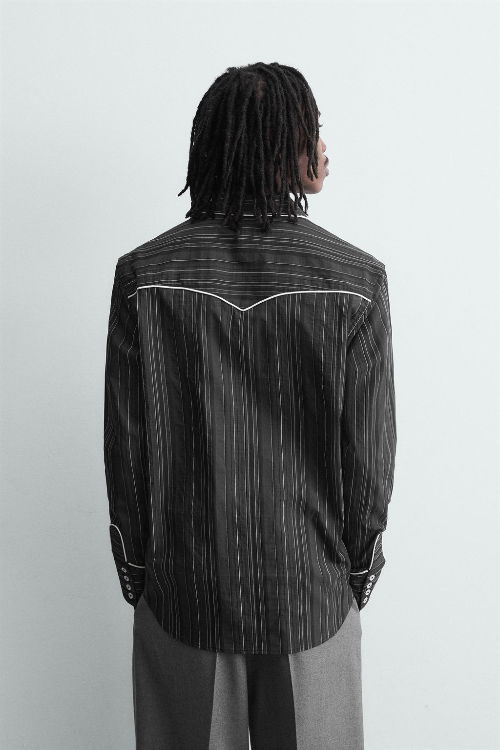 WESTERN SHIRT WITH PIPING - Zara фото 3
