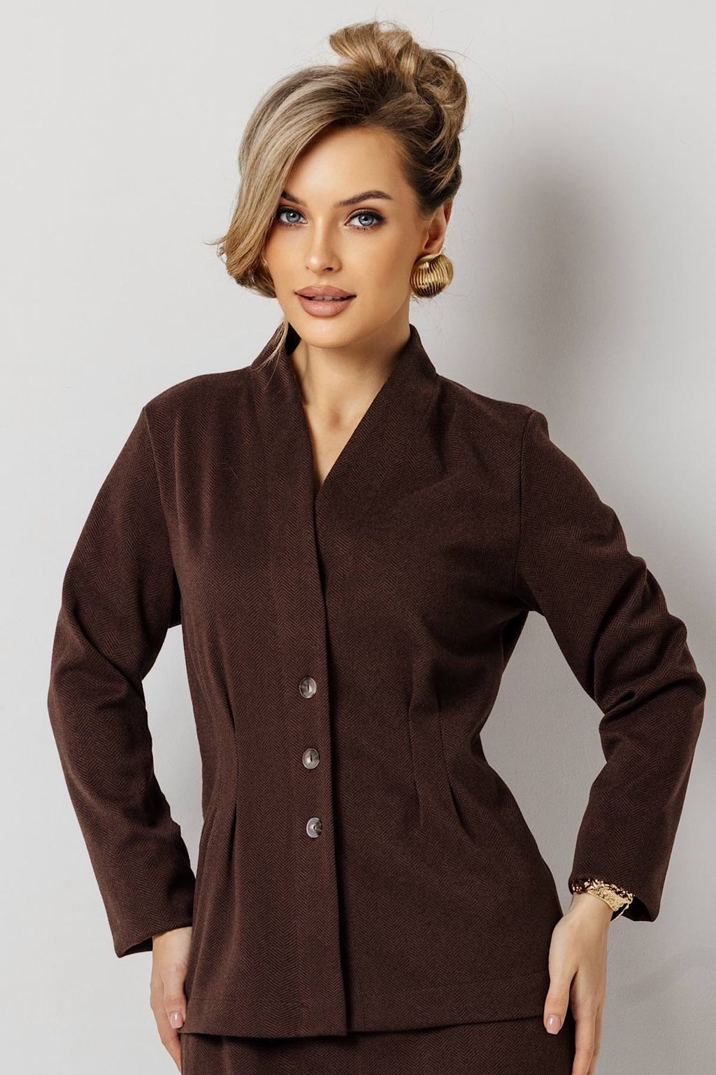 Жакет женский 4464/11/Коричневый