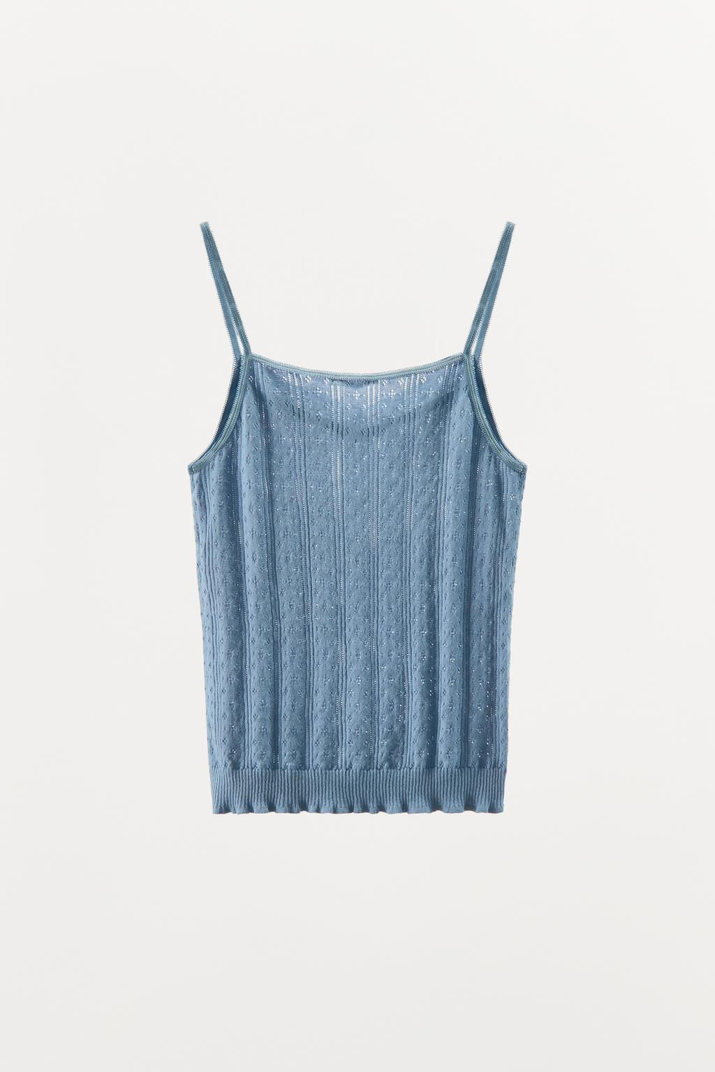POINTELLE STRAPPY TOP - Zara фото 9