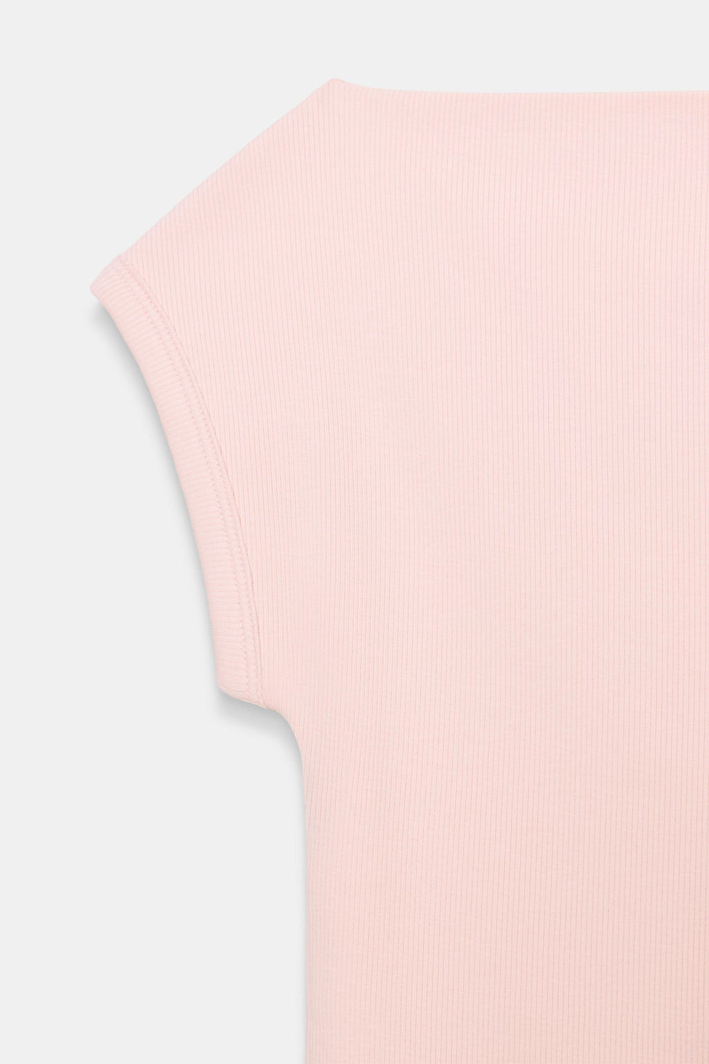 CAMISETA CUELLO BARCO / Rosa empolvado - Zara фото 7