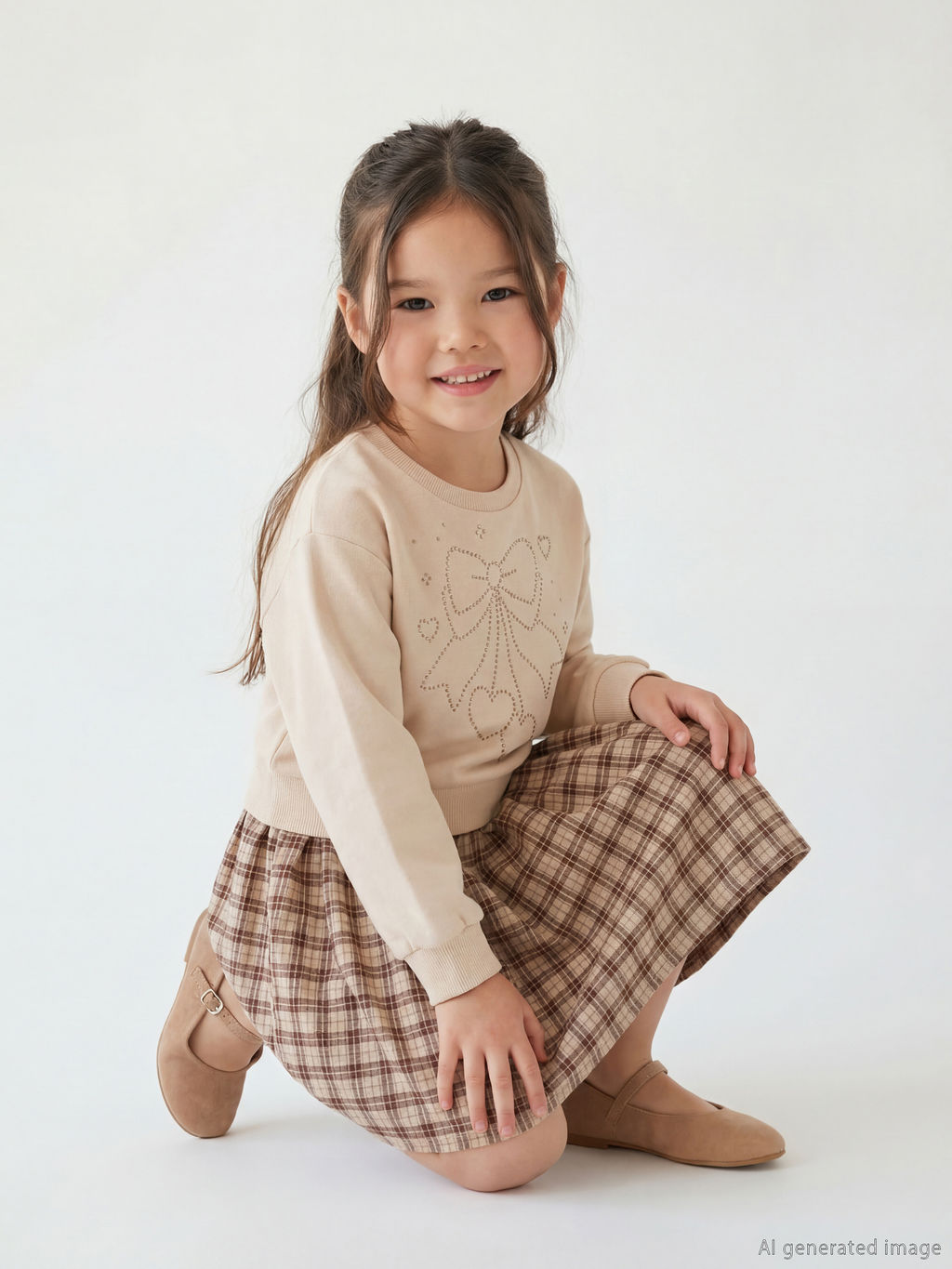 Bisiklet Yaka K?z ?ocuk Elbise