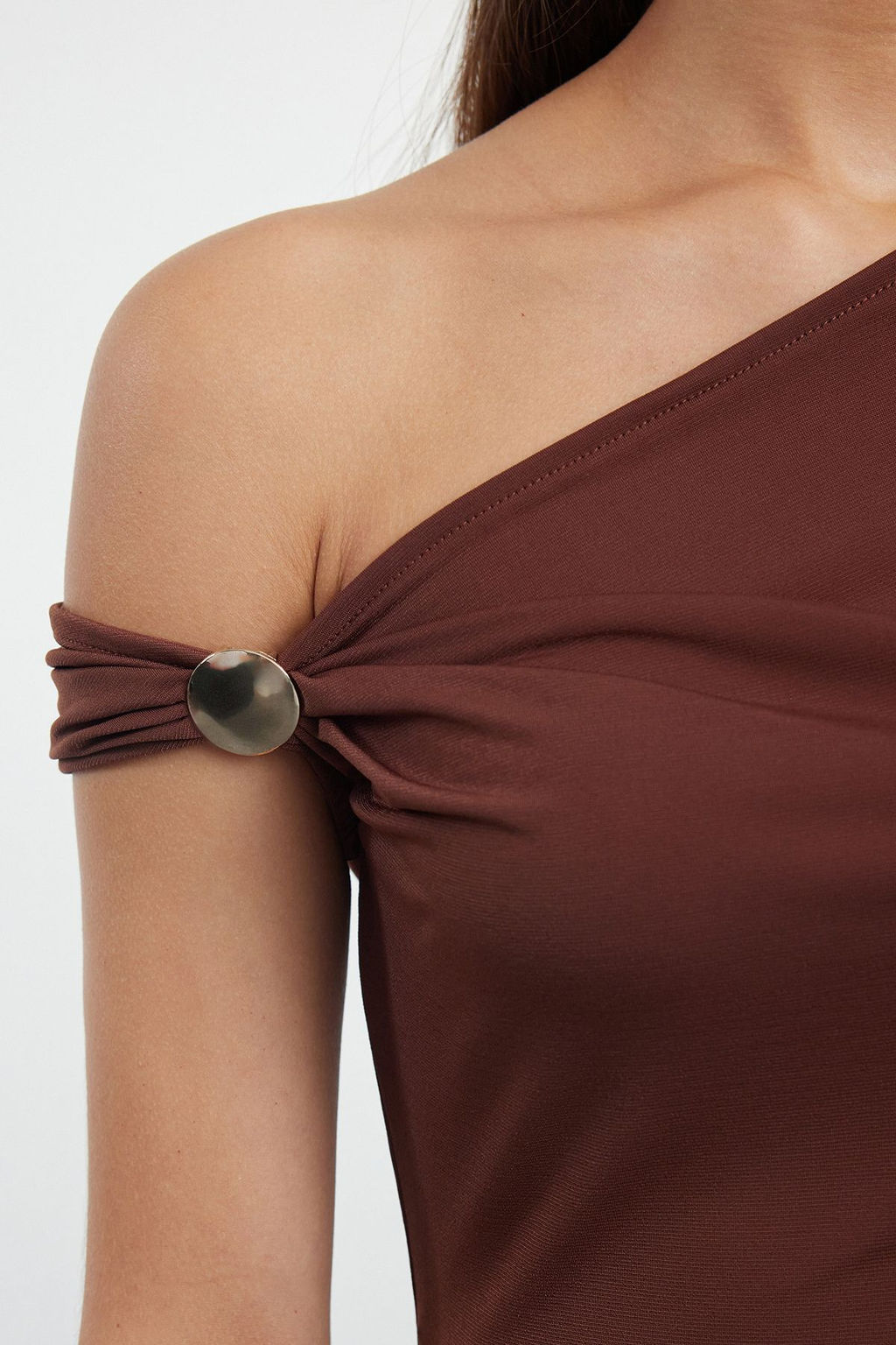 Kahverengi Metal Aksesuarl? Orme Bluz TPRSS24BZ00007
