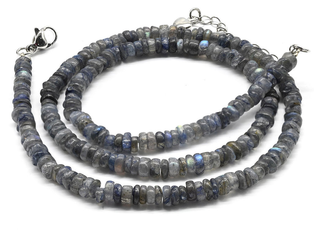 Бусы из Лабрадора диск 5*2мм,47см, 16,5г