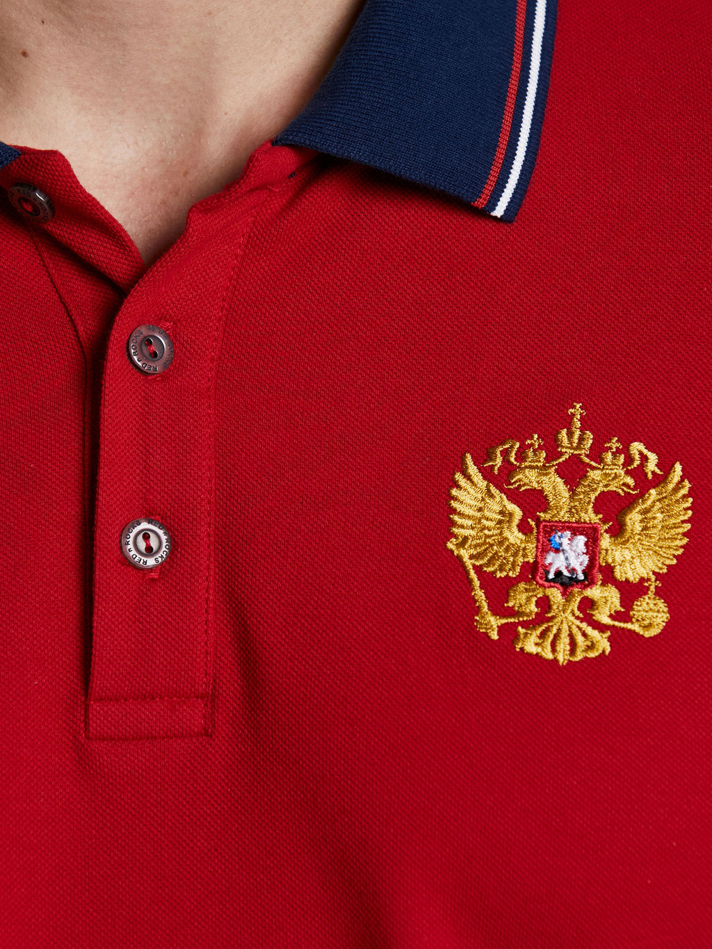 Поло мужское RUSSIA 65M-RR-1497 RED-N-ROCKS