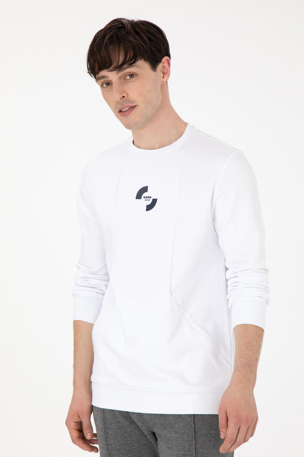 Мужской белый свитшот Неожиданная скидка в корзине - U.s. polo assn фото 3