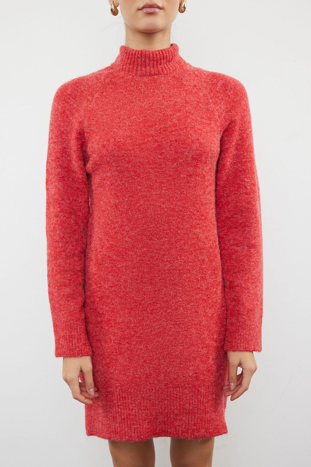 TRENDYOLMILLA Antrasit Mini Boy Triko Yunlu Elbise TWOAW25EL00017 фото 3