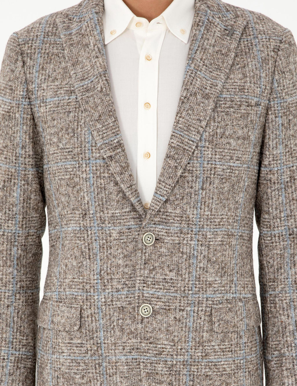 Светло-коричневая приталенная куртка - Cacharel фото 7