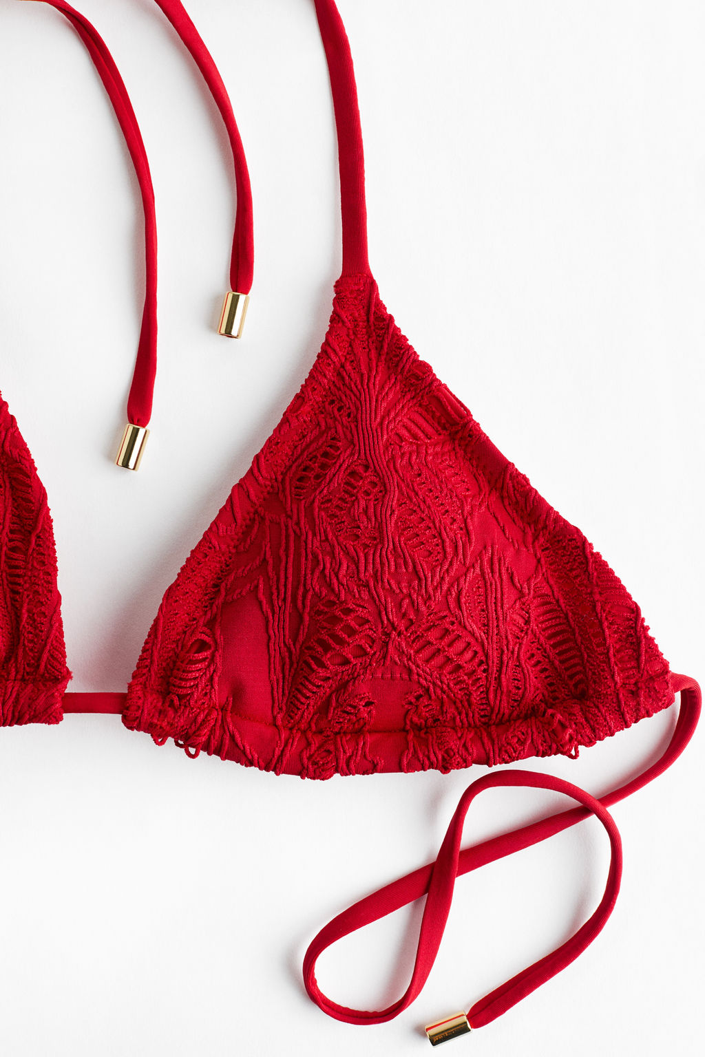 Top de bikini triangular con relleno - H&m фото 4