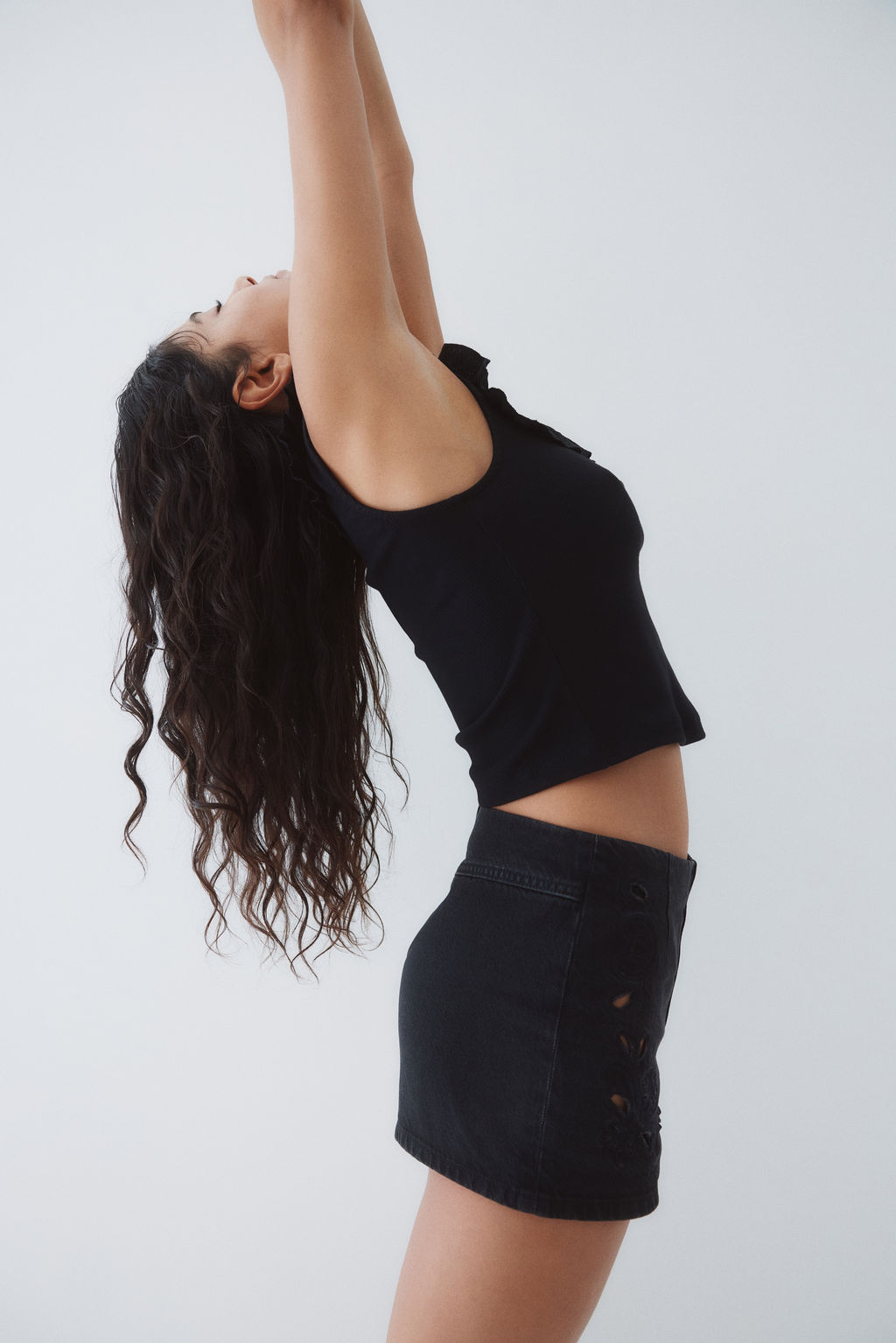 Top con ribete de volantes - H&m фото 9
