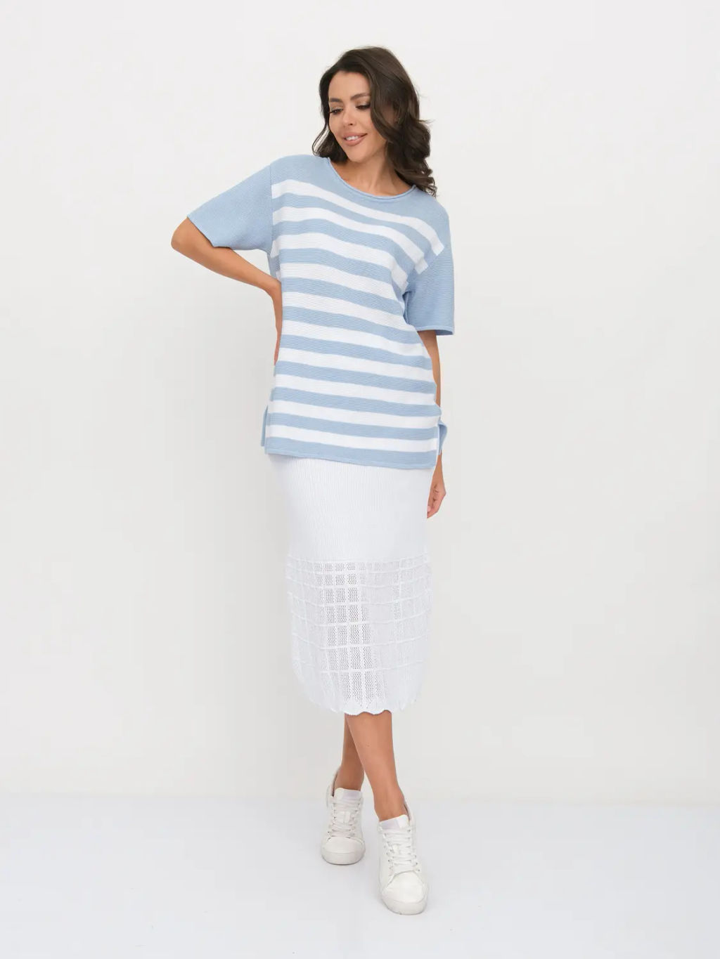 ЗЛАТА Юбка И 019/белый