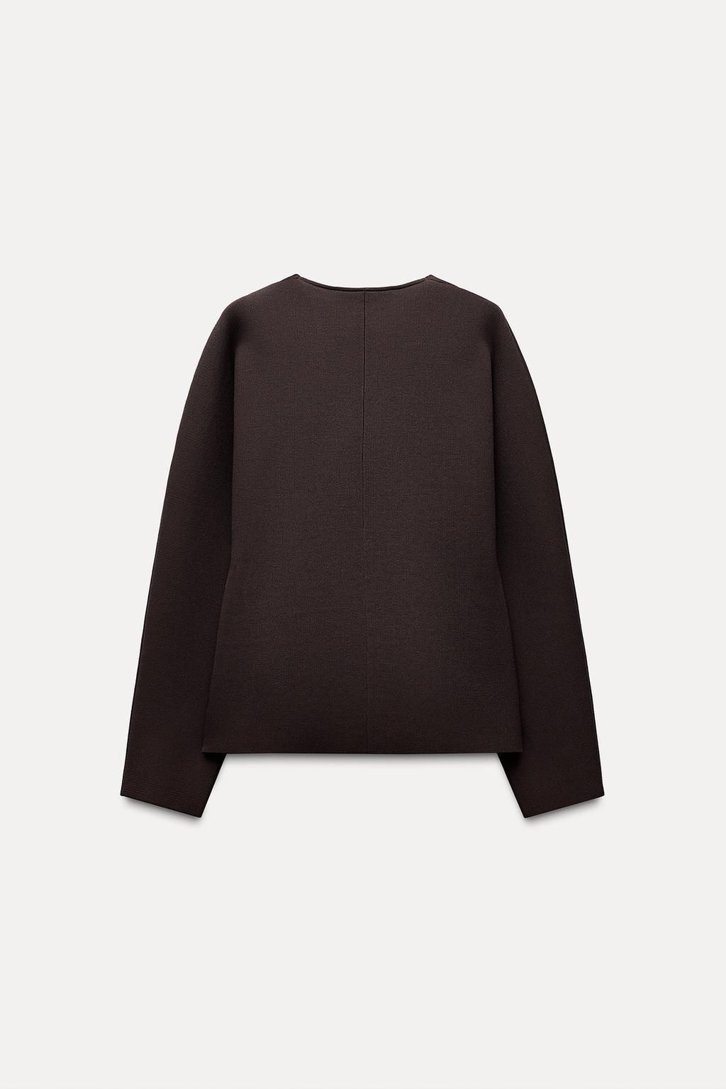 KNIT WRAP CARDIGAN - Zara фото 7