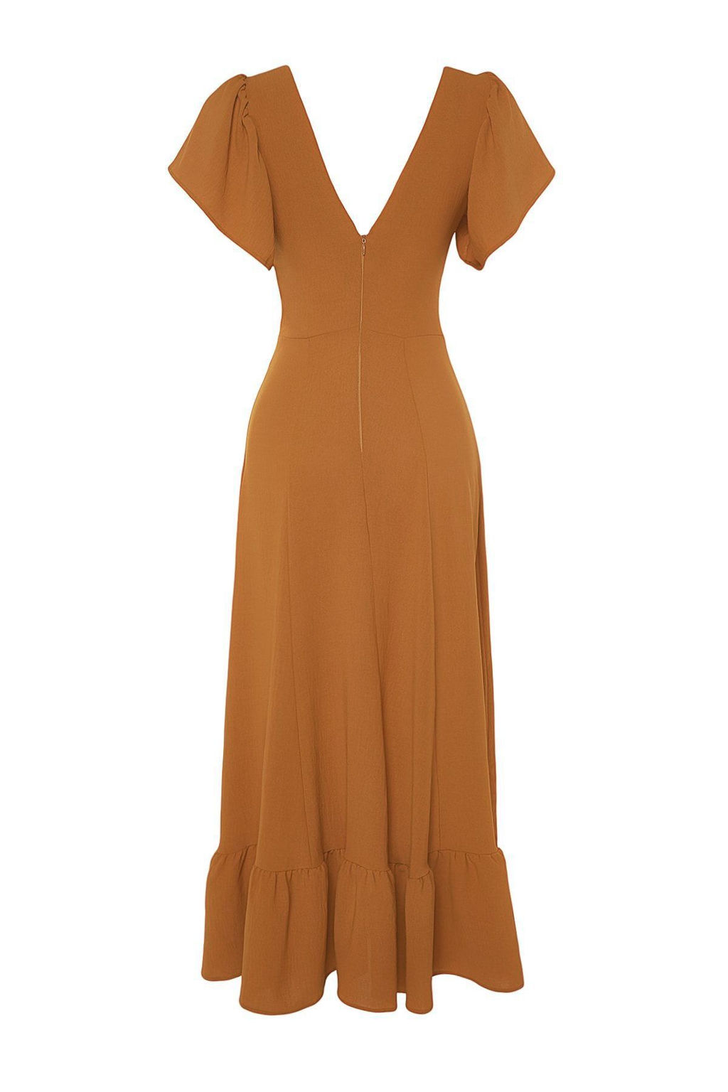 Tarc?n A-Kesim Yaka Detayl? Dokuma Elbise TWOSS23EL02065 - Trendyolmilla фото 7