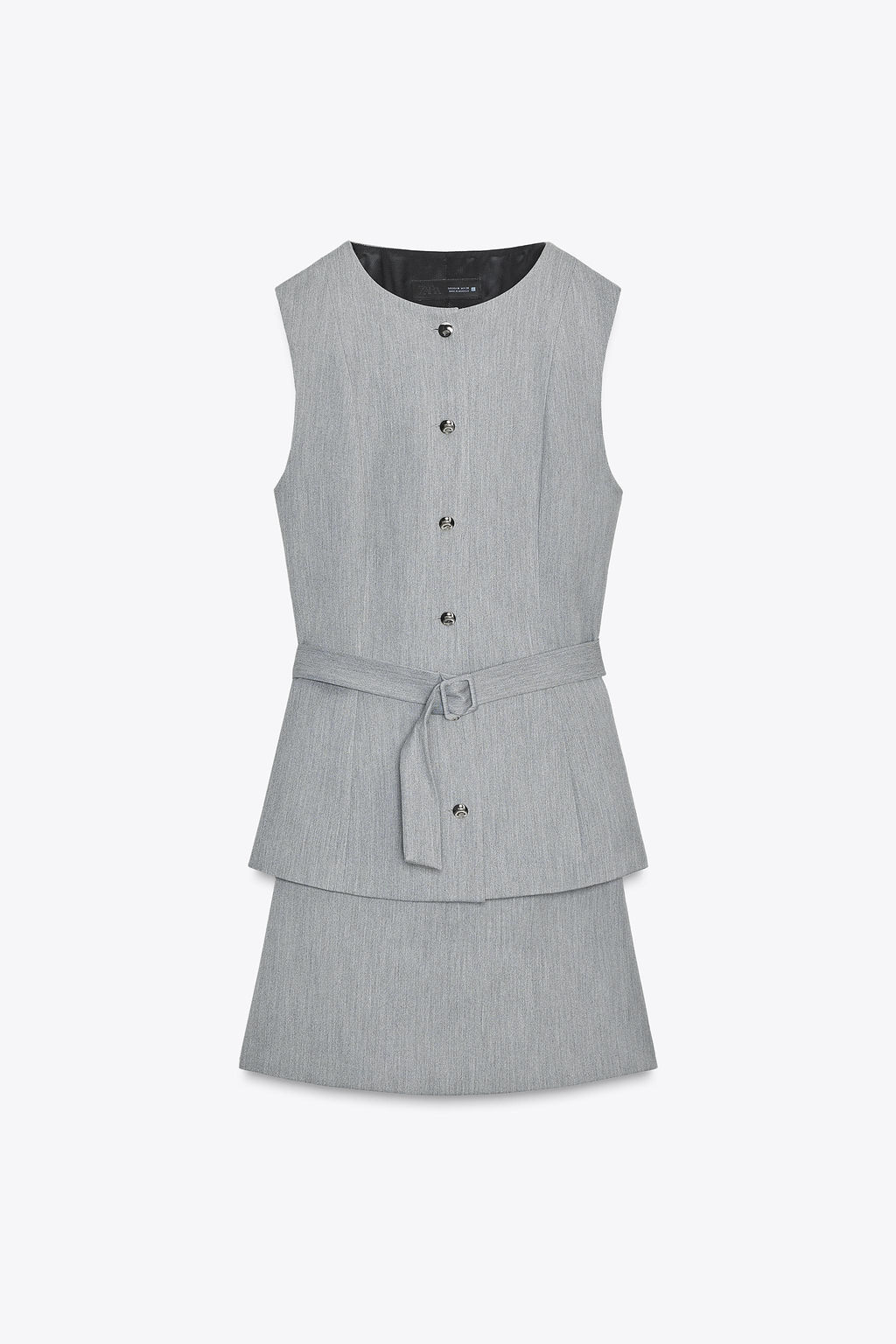 TWO-PIECE EFFECT CREPE DRESS - Zara фото 5