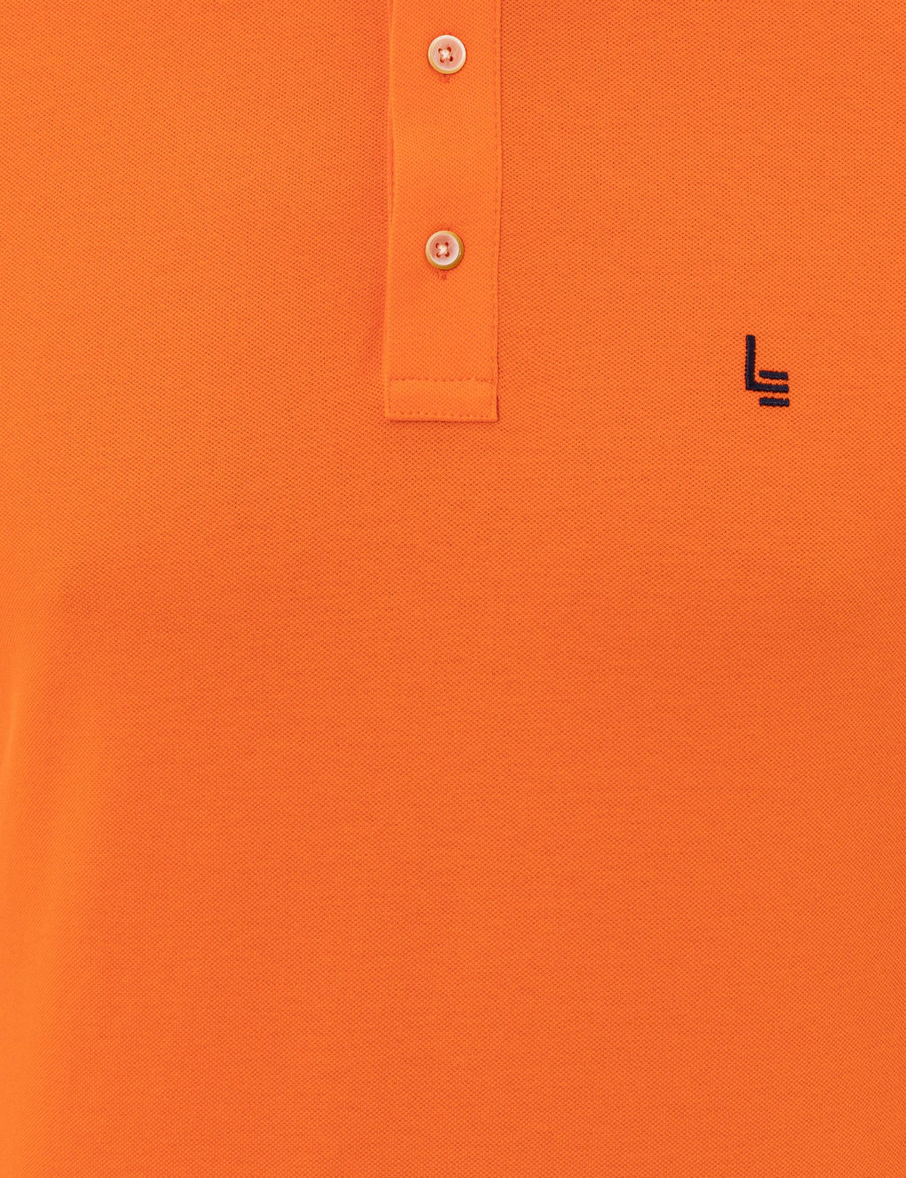 Turuncu Polo Yaka Slim Fit Basic T-Shirt