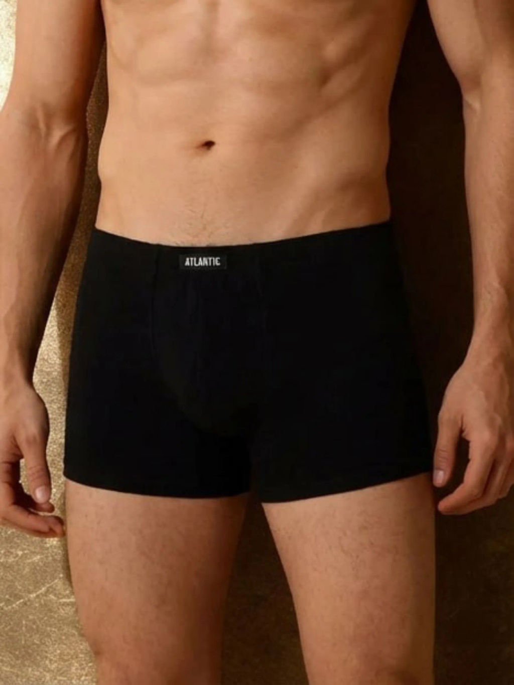 ATLANTIC 3BMH-007 Трусы шорты Basic - набор 3 шт. черный