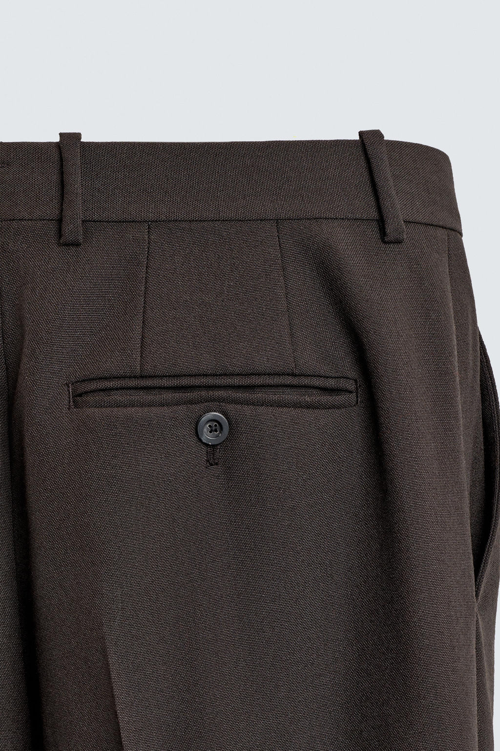 100% WOOL PLEATED TROUSERS - Zara фото 7