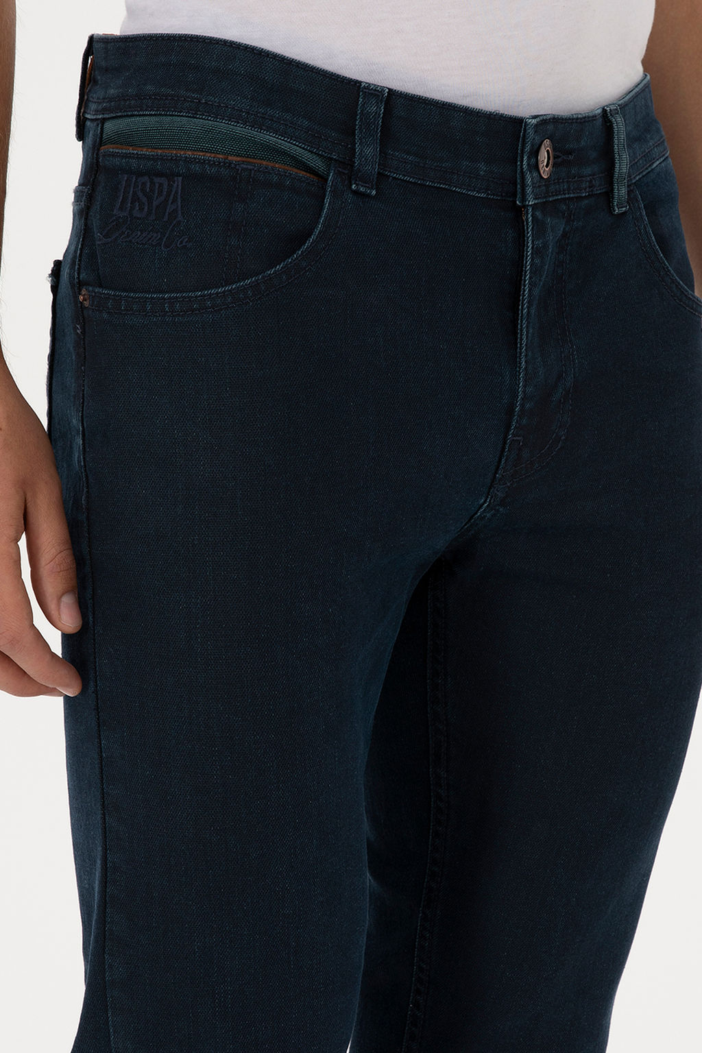 Erkek Koyu Mavi Slim Fit Jean Pantolon - U.s. polo assn фото 11