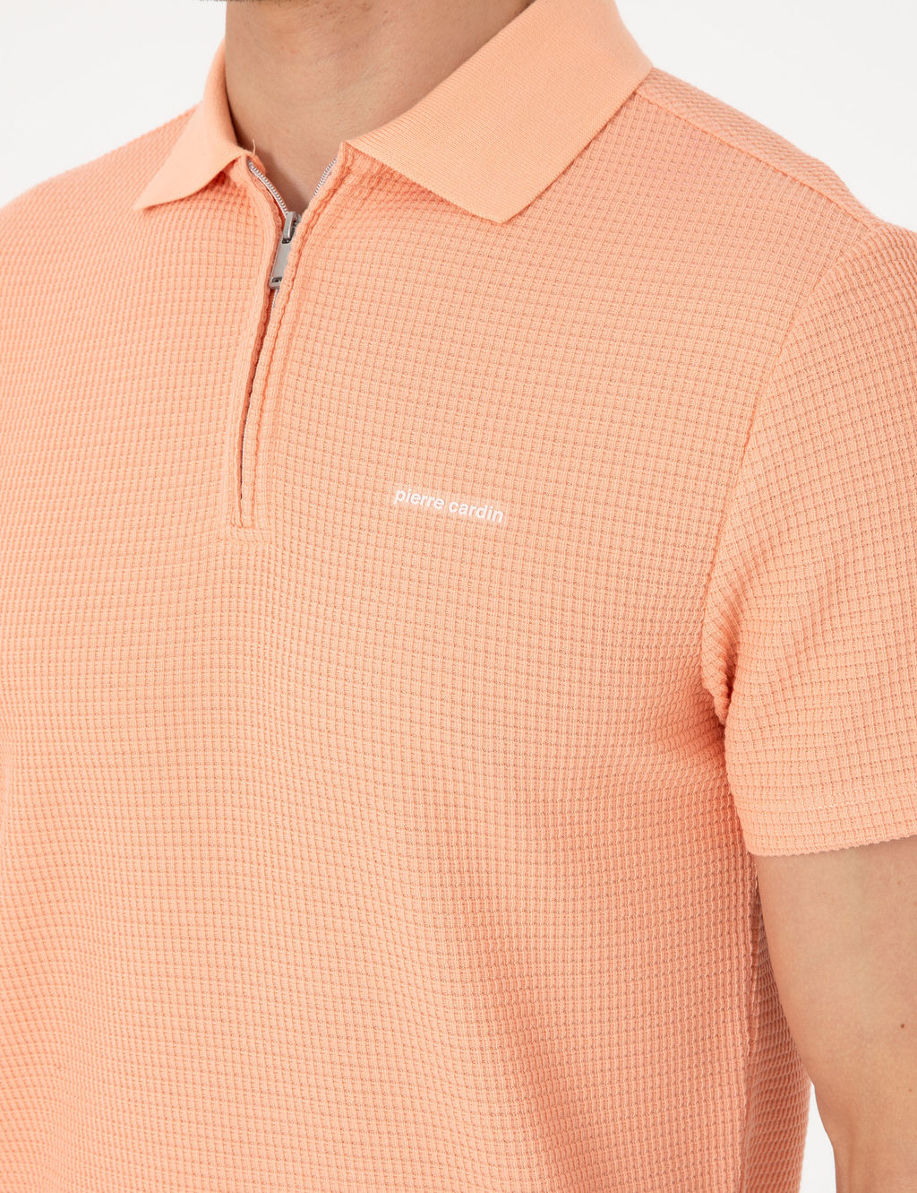 Somon Slim Fit _rme Dokulu Polo Yaka Ti__rt