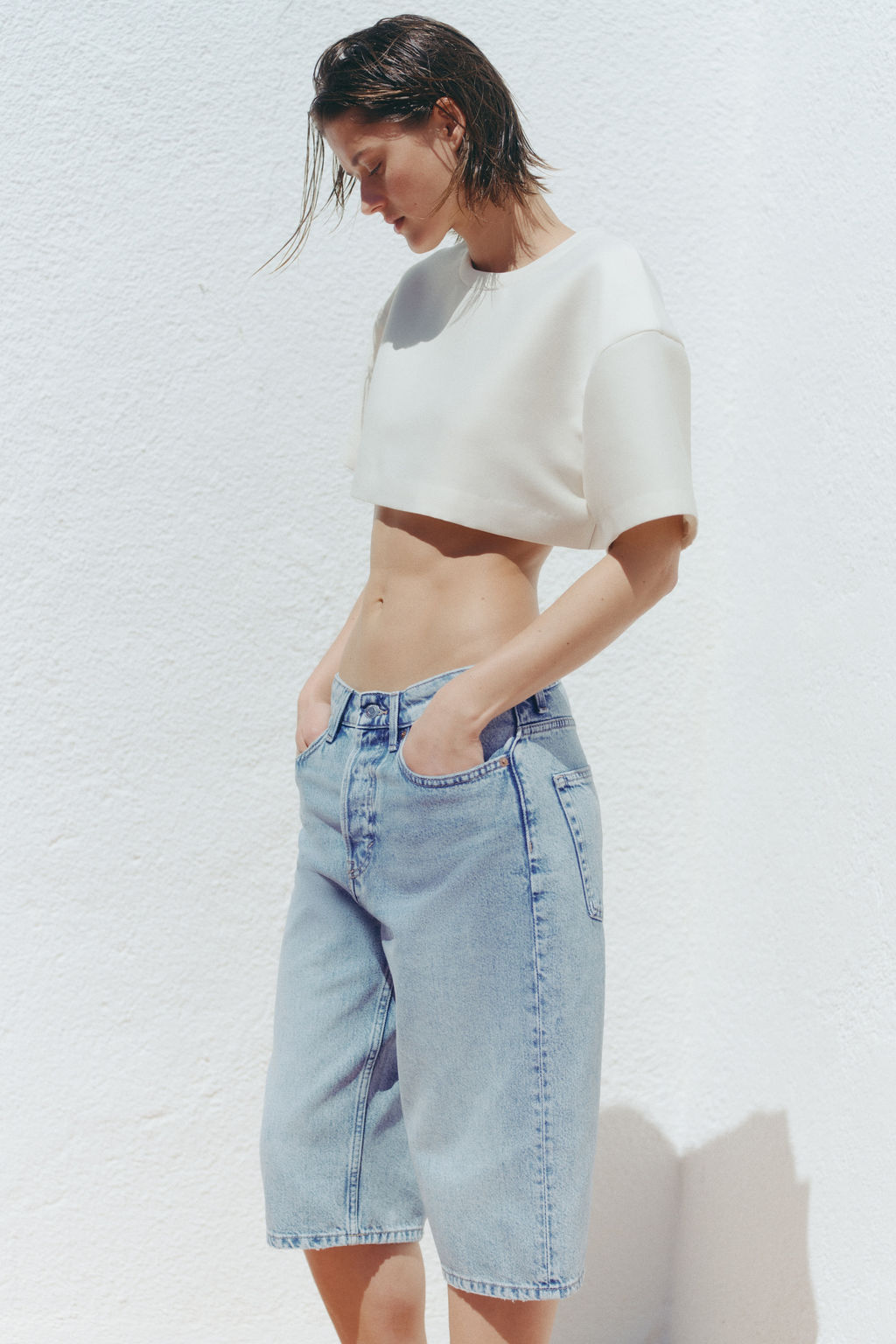 Bermudas en denim - H&m фото 7