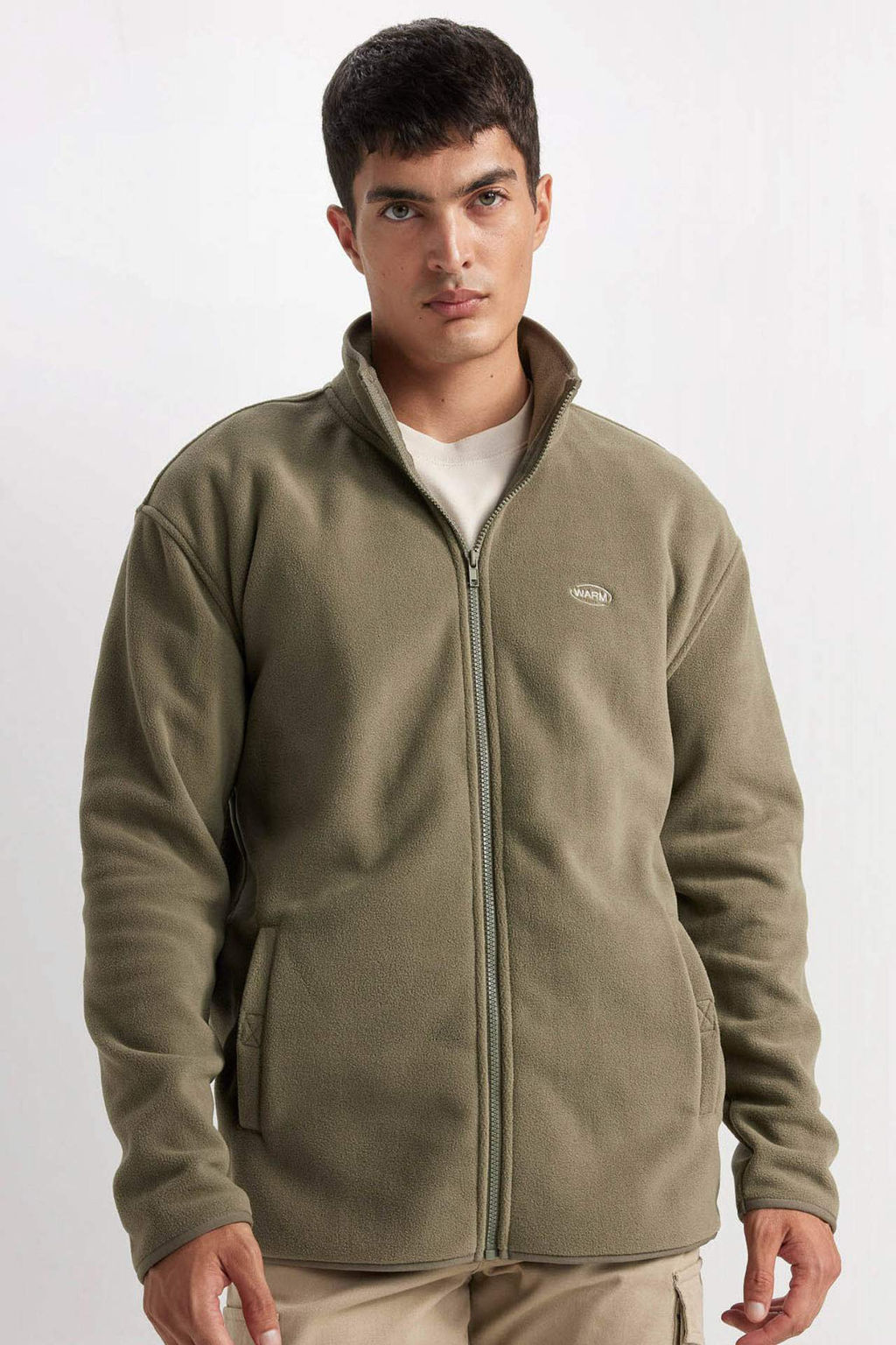 Relax Fit Dik Yaka Polar Fermuarl? Sweatshirt - Defacto фото 2