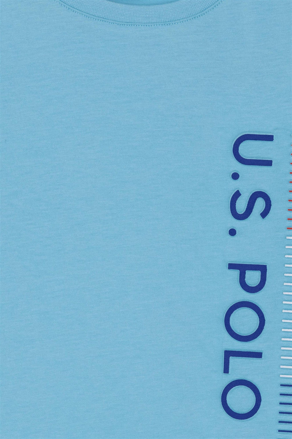 Детская бирюзовая футболка с круглым вырезом Неожиданная скидка в корзине - U.s. polo assn фото 3