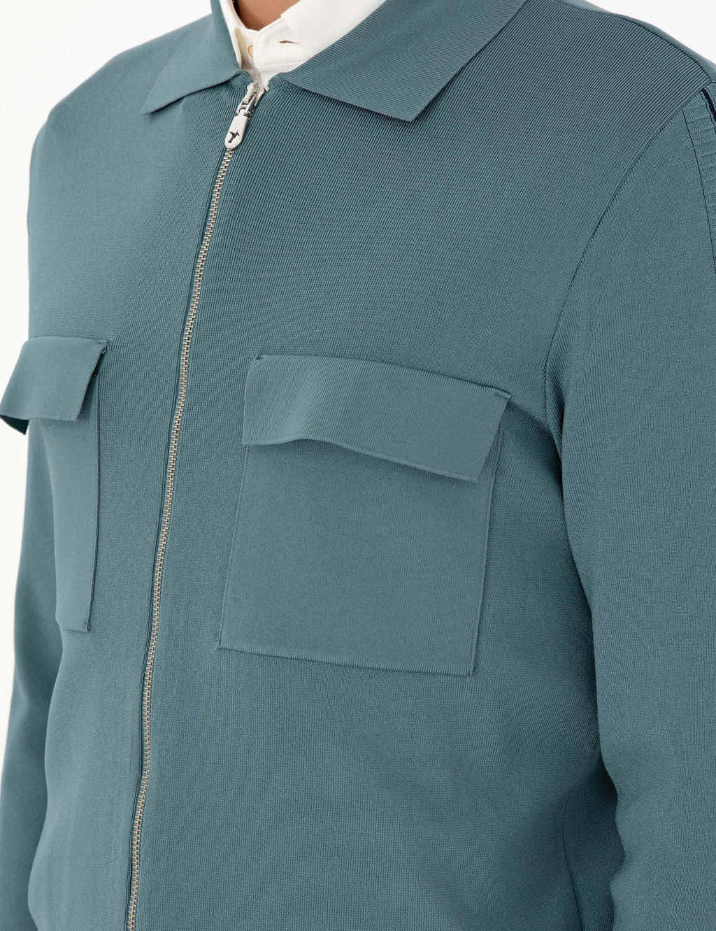 Мятный трикотажный кардиган стандартного кроя - Cacharel фото 7