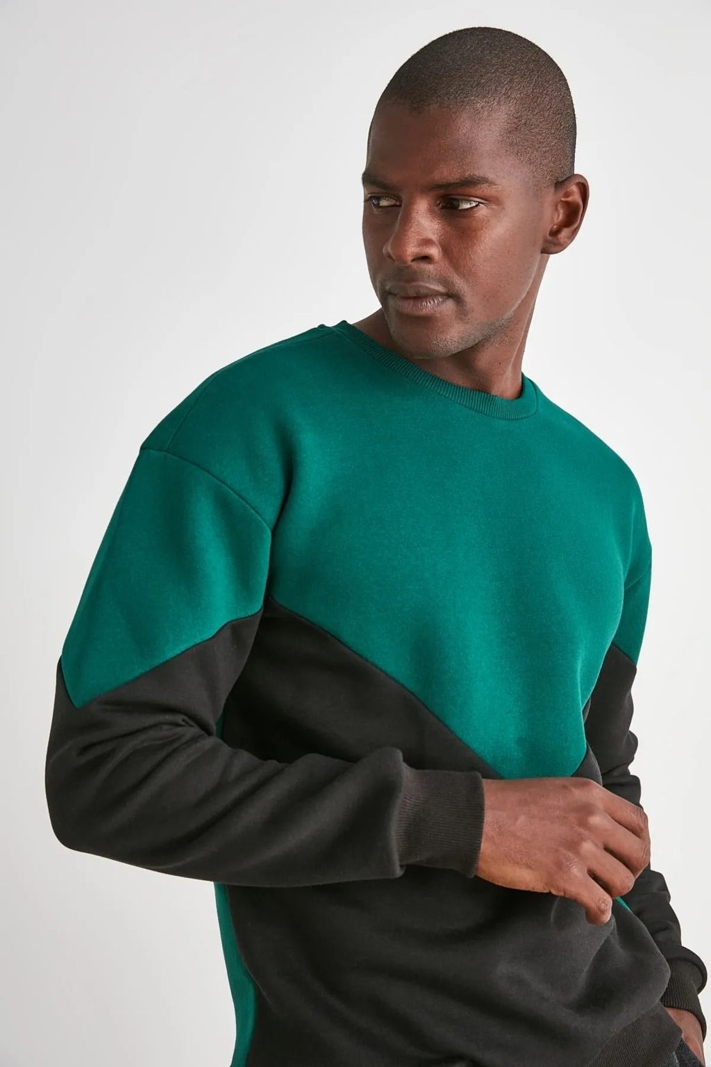 TRENDYOL MAN Kahverengi Regular/Normal Kesim Ici Polar/S?cak Tutan Sweatshirt TMNAW21SW1162 - Trendyolmilla фото 3