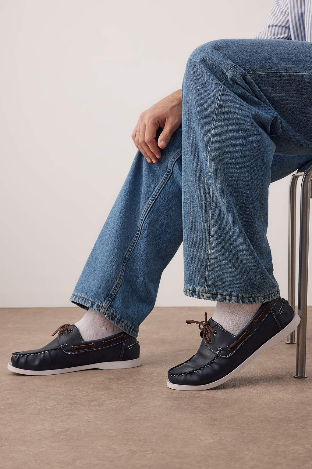 Trendyolmilla Shoes Lacivert Erkek Duz Loafer Ayakkab? TAKSS25LA00018  фото 7