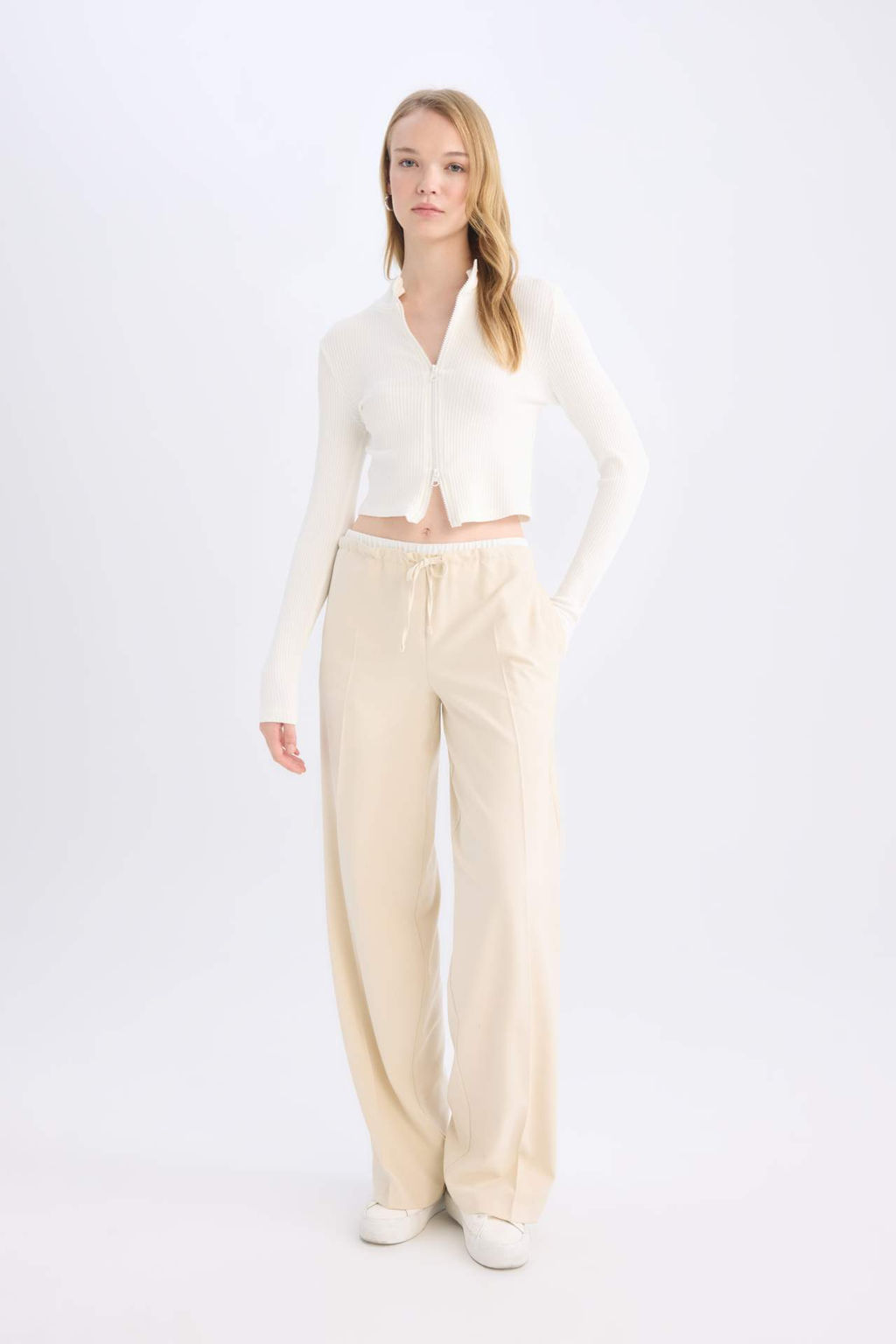 Wide Leg Normal Bel Genis Cepli Pensli Bol Paca Pantolon - Defacto фото 2