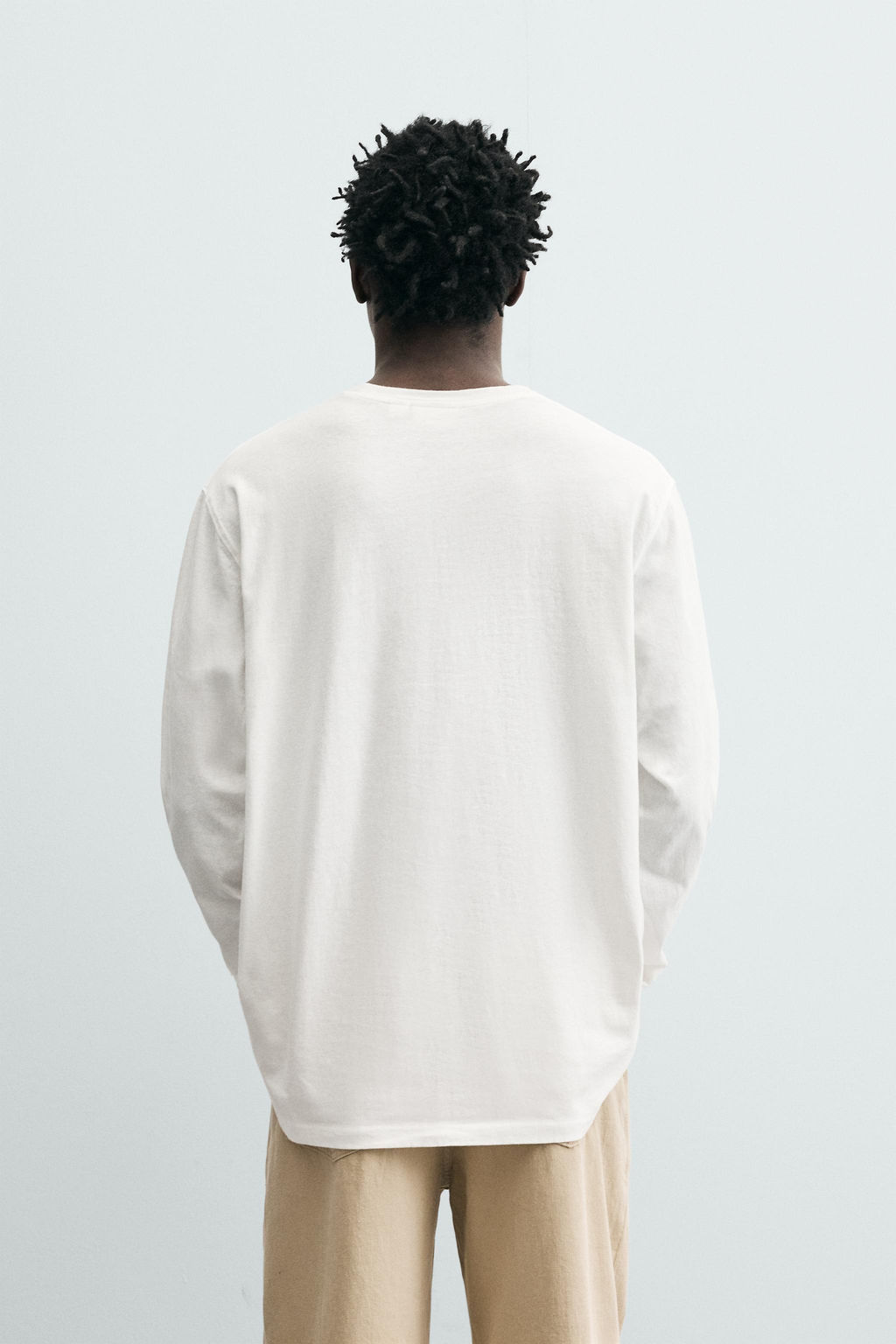 CAMISETA LIGHTWEIGHT MANGA LARGA / Blanco - Zara фото 3