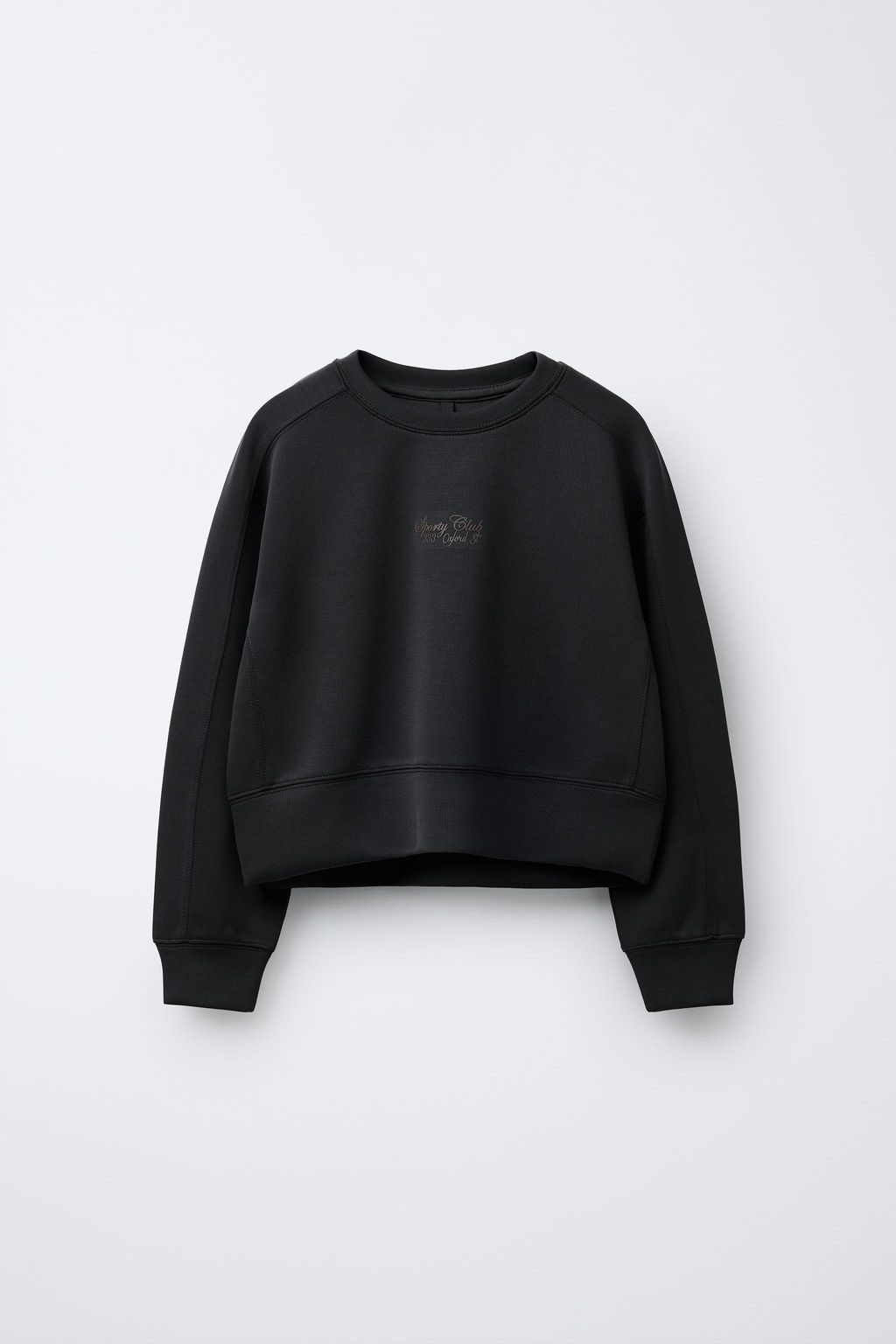 SWEATSHIRT WITH RAISED SLOGAN