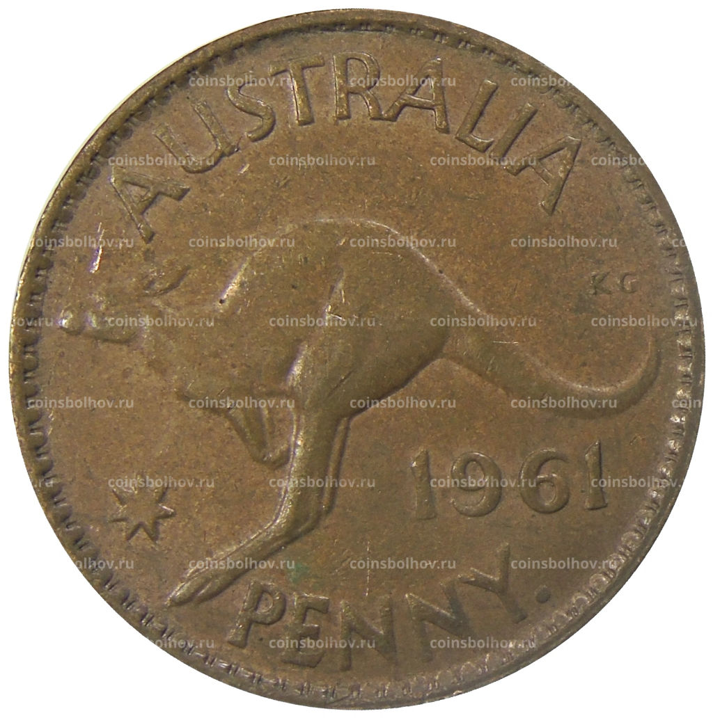 1 пенни 1961 года Австралия