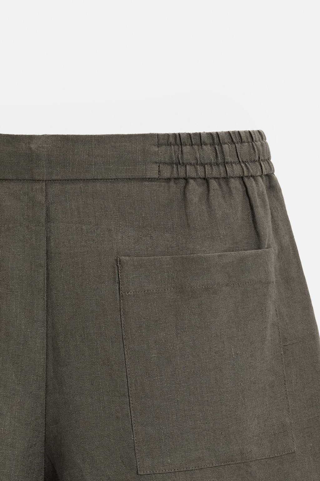100% LINEN BERMUDA SHORTS - Zara фото 27
