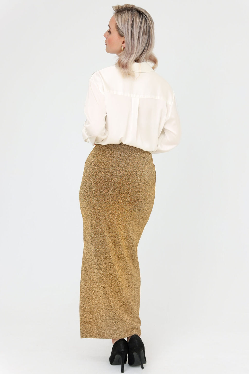Юбка женская 131/04/Блеск, золото - Rise фото 3