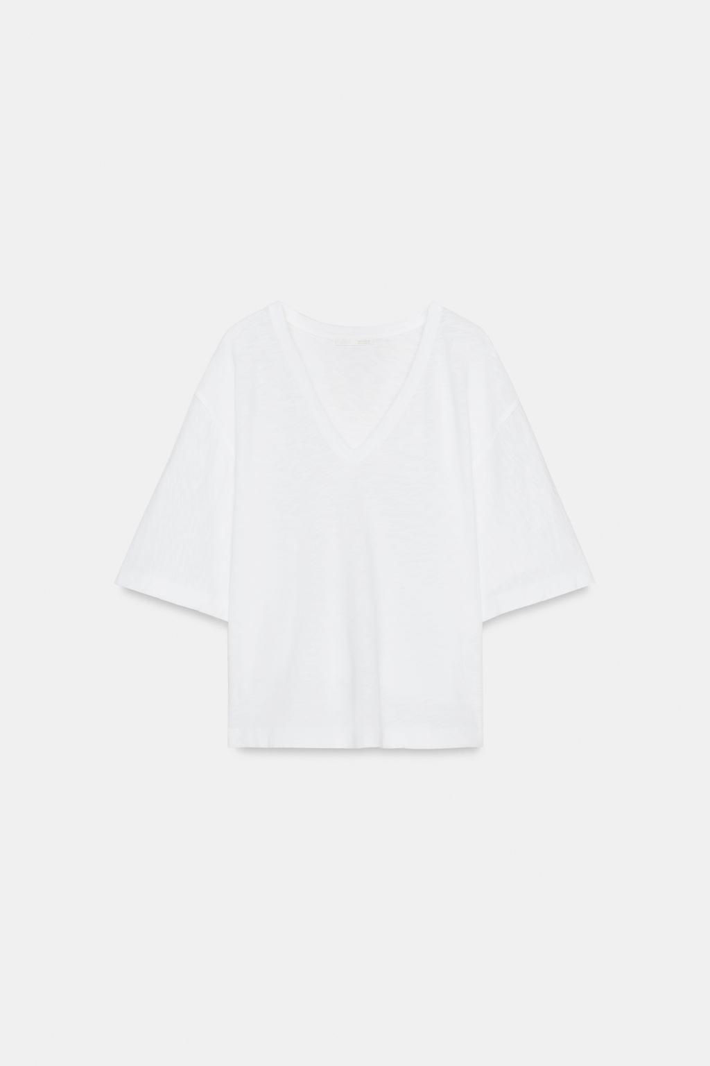V-NECK T-SHIRT - Zara фото 17