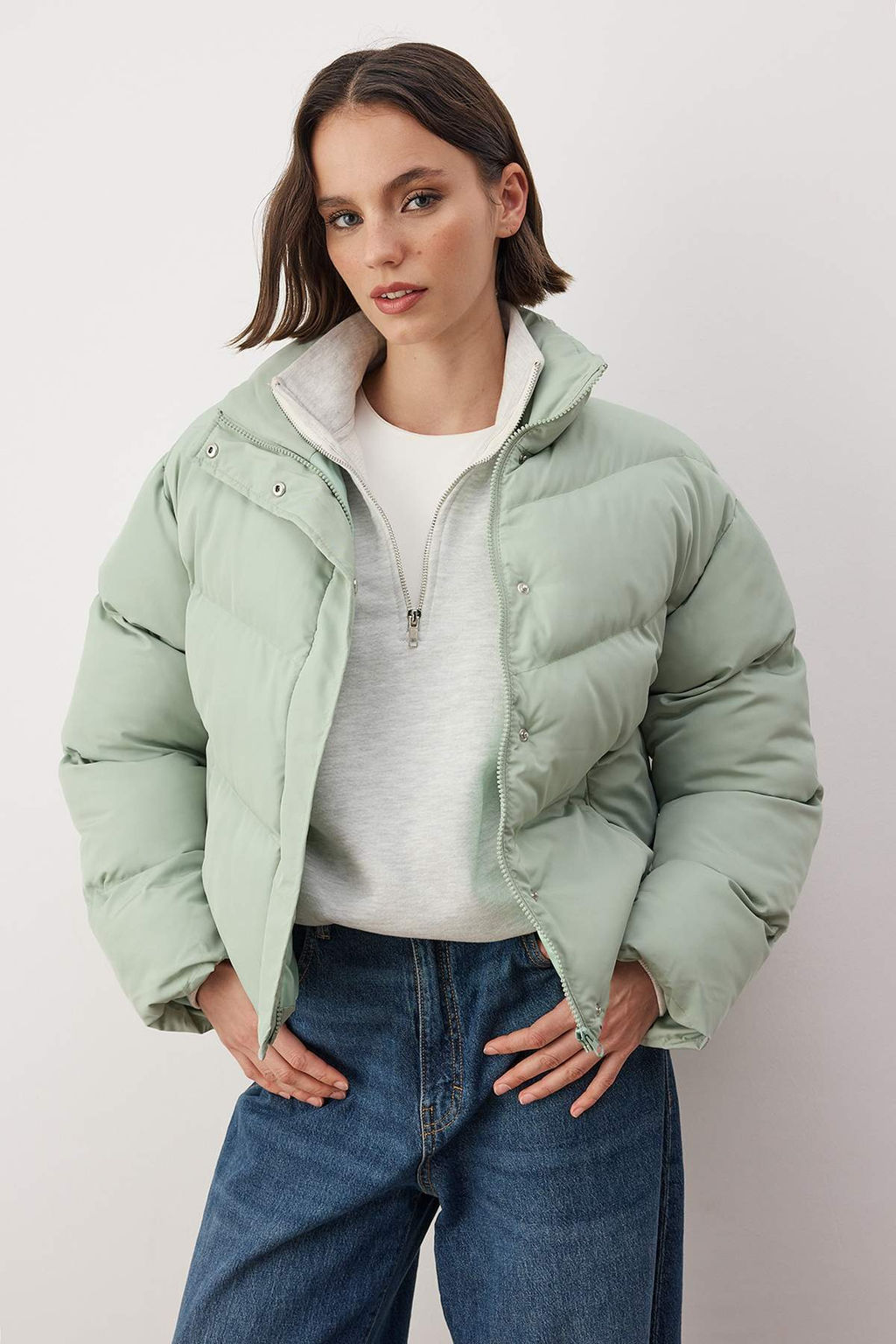 TRENDYOLMILLA Siyah Regular Su Itici Sisme Mont TWOAW24MO00048  фото 70