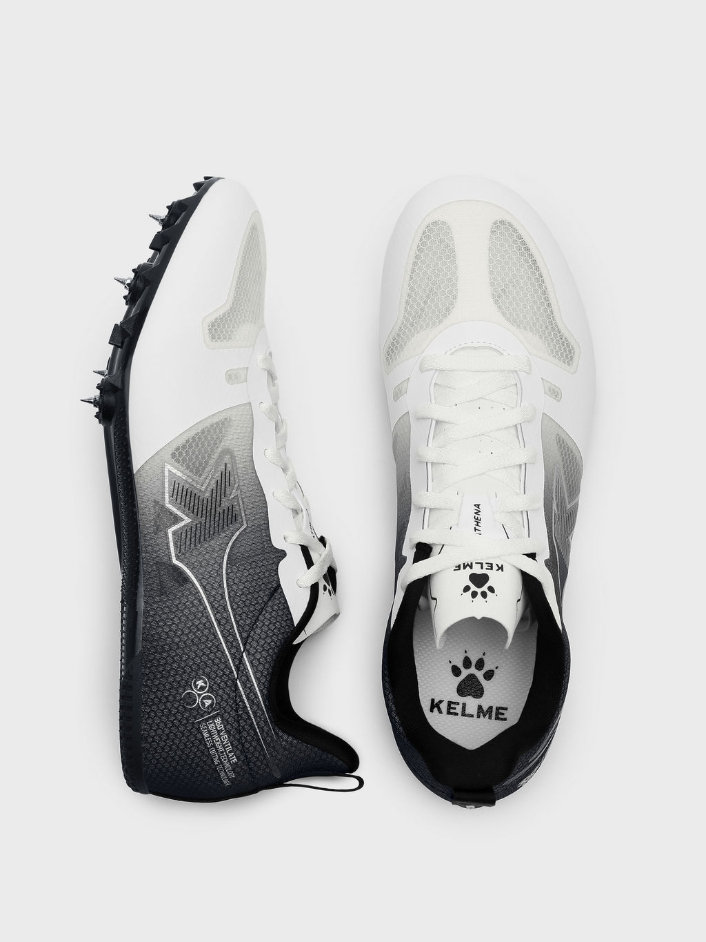 Легкоатлетические шиповки KELME Mens/Womens Sneakers (White/Black)