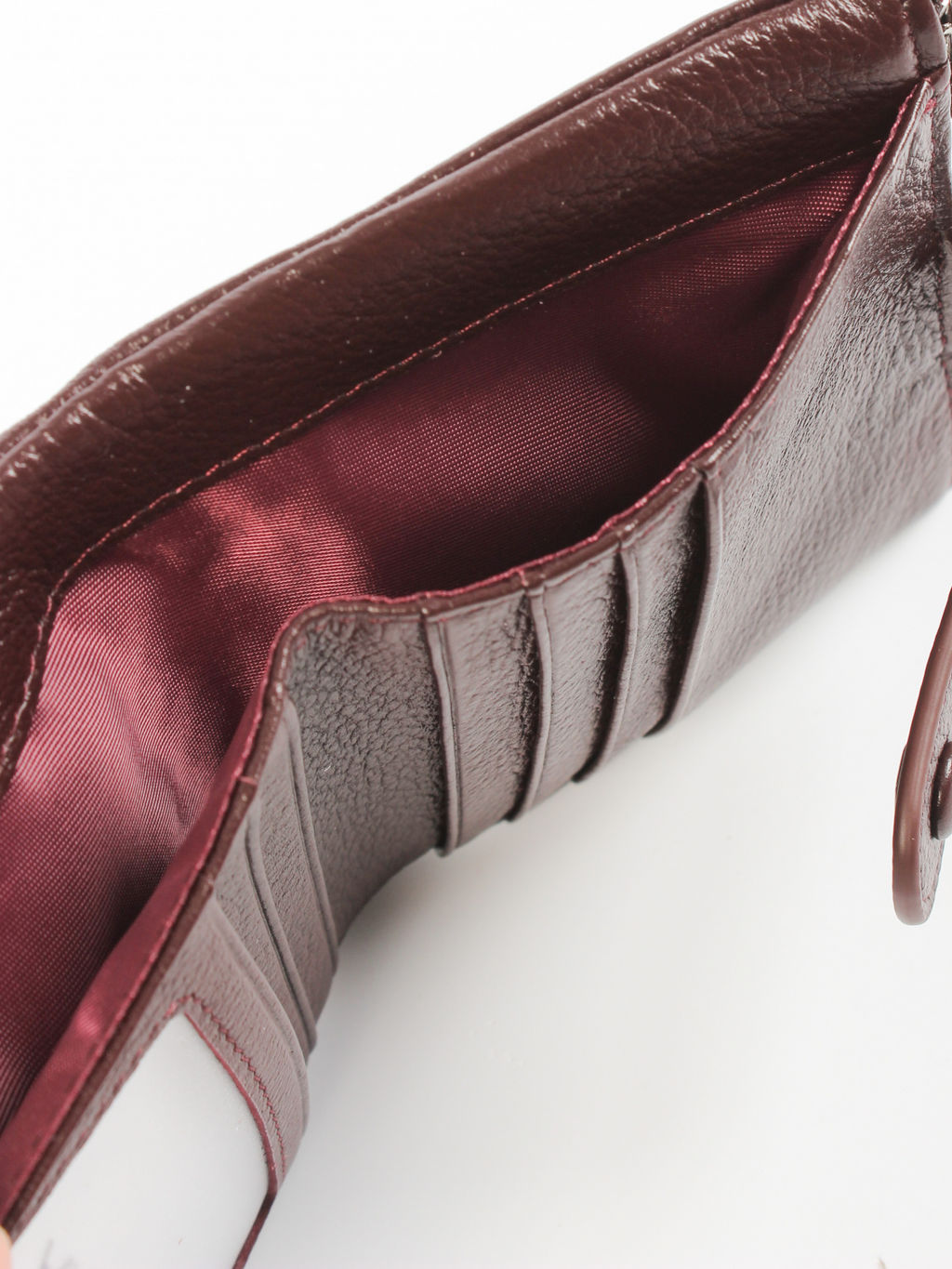 LACCOMA кошелек LA-2090-темно-бордовый натуральная кожа фото 5