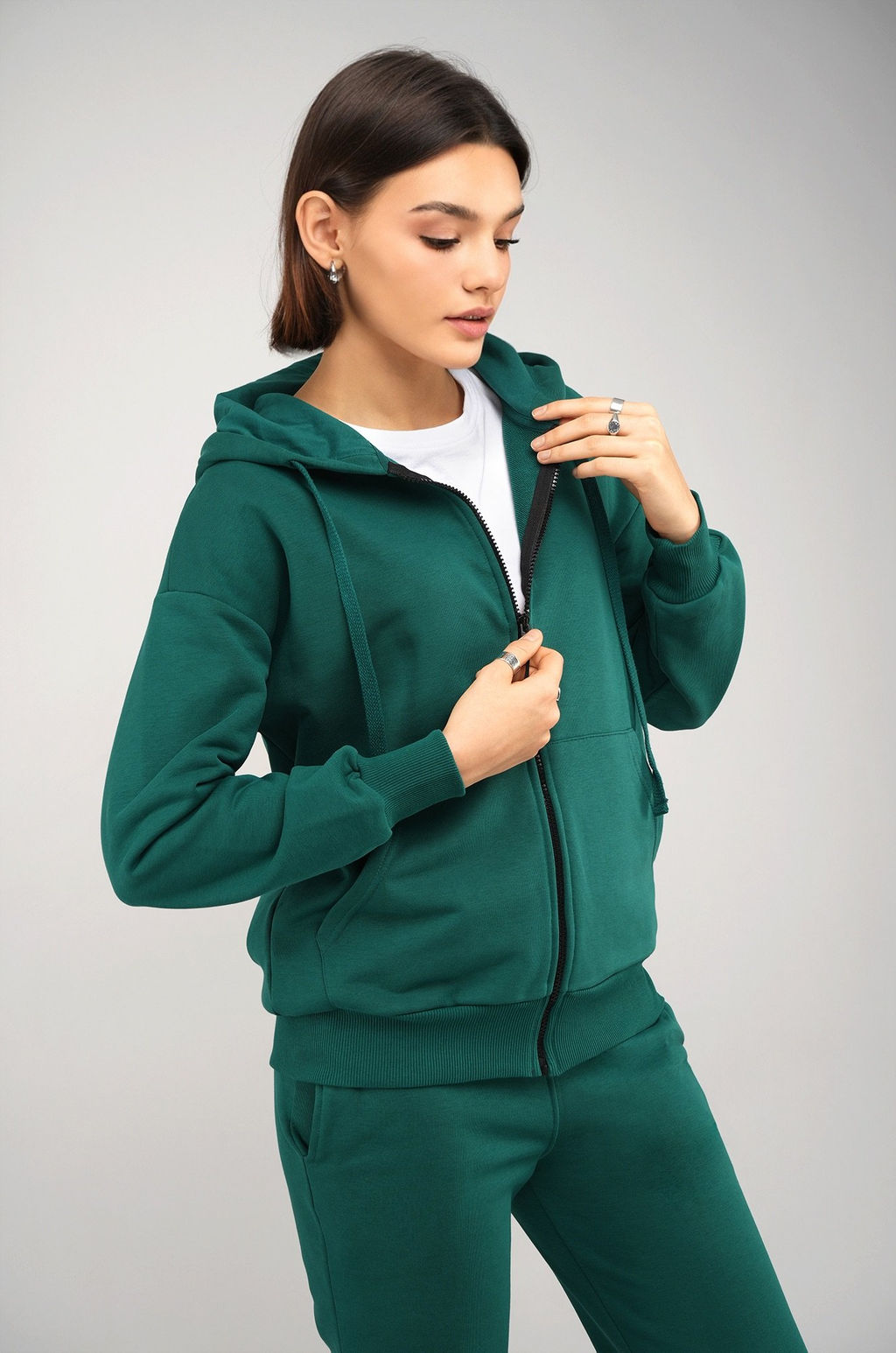 Женский спортивный костюм из футера трехнитки Happyfox