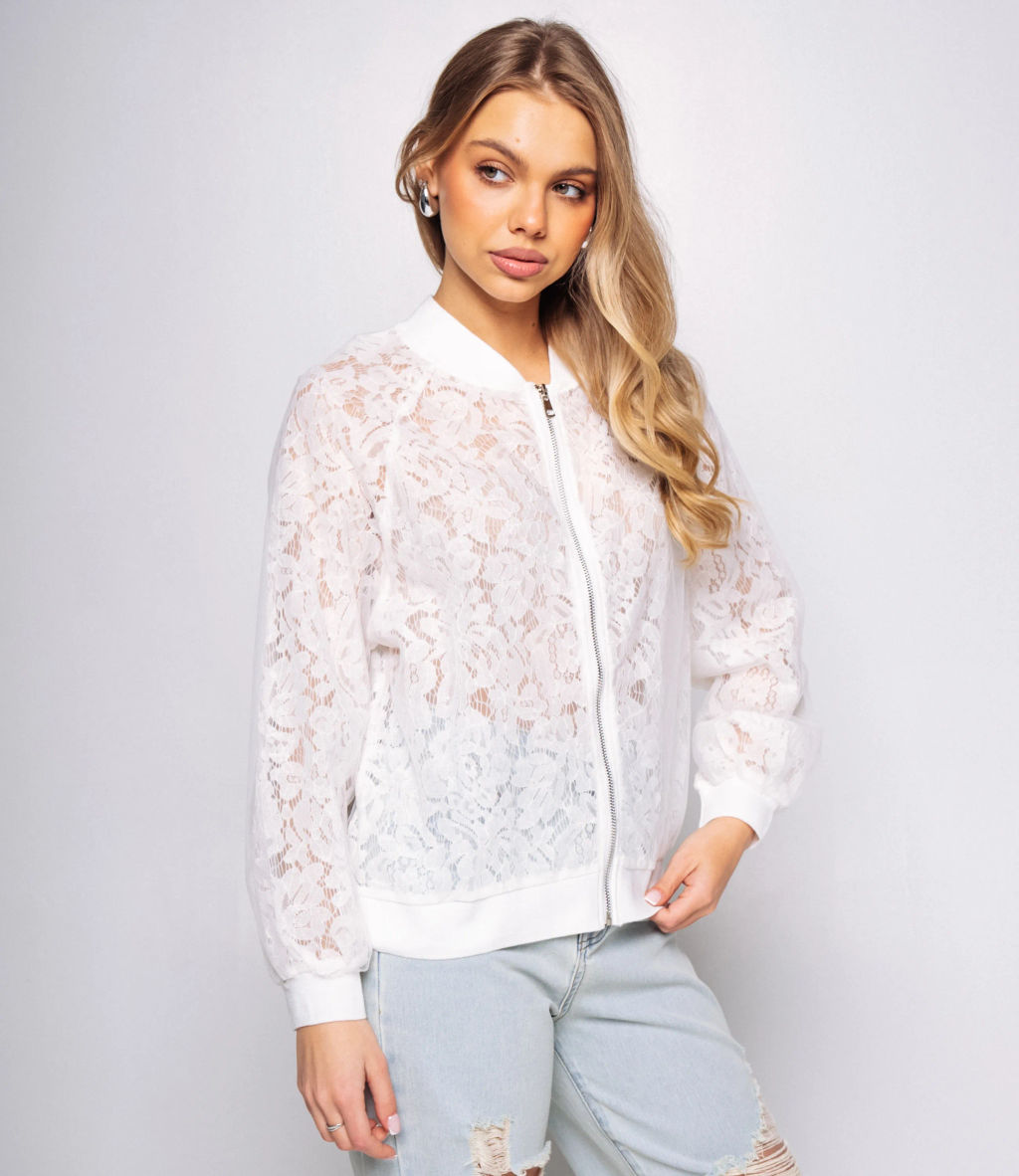 Бомбер #КТ001 (14), белый - Dommod фото 2