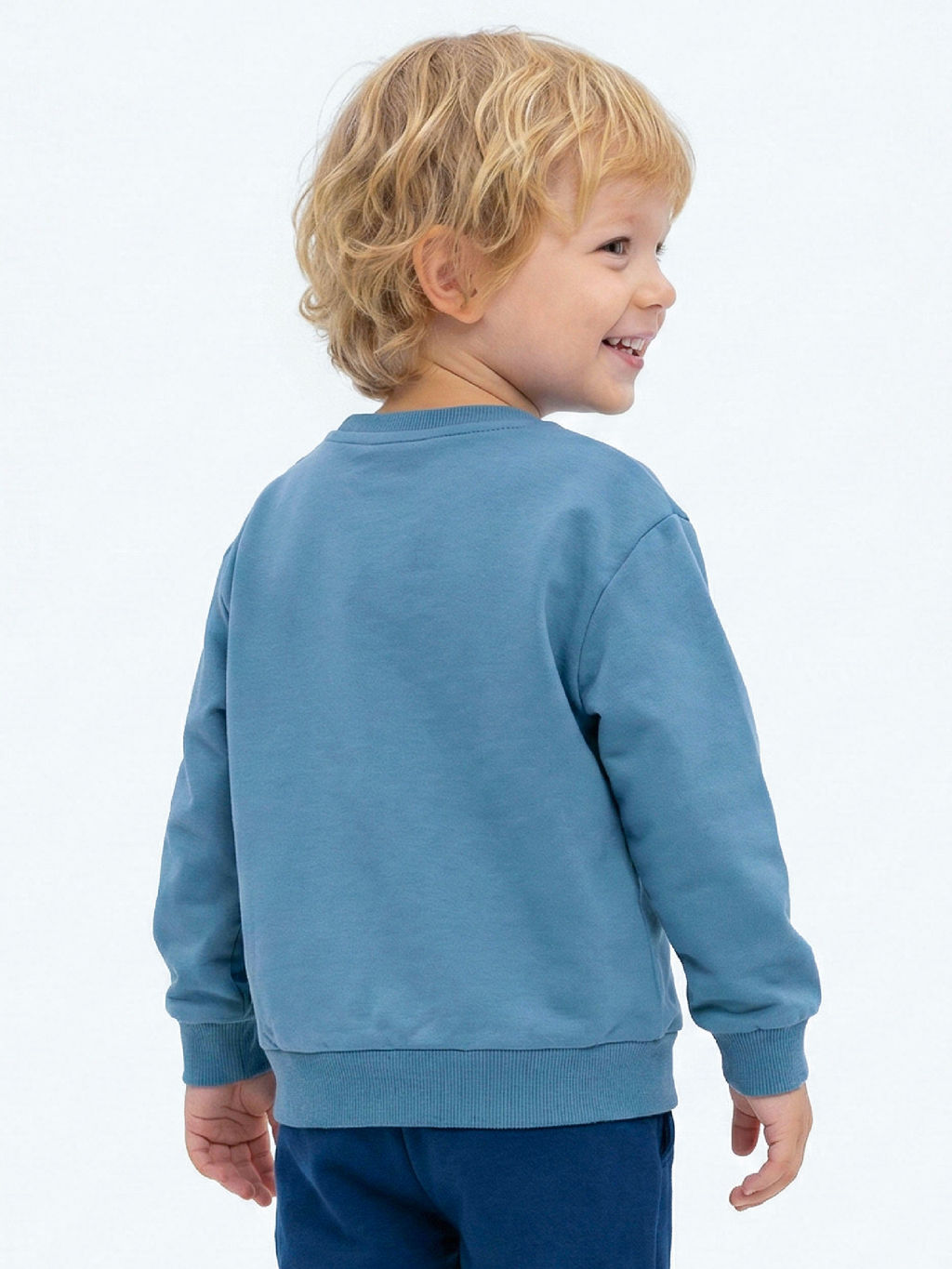 Свитшот для малышей 22-7115 серый - Mini maxi фото 6