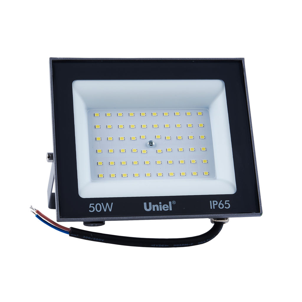 ULF-F23-50W/6500K IP65 160-240V GREY Прожектор светодиодный. Дневной свет (6500K). Корпус серый. TM Uniel