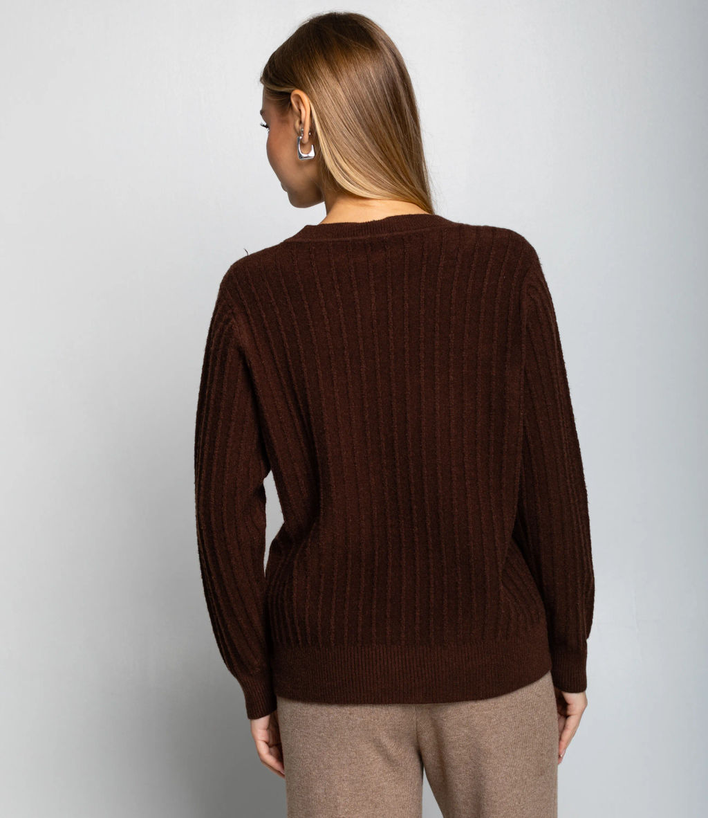 Джемпер #КТ8201 (5), шоколадный - Dommod фото 3