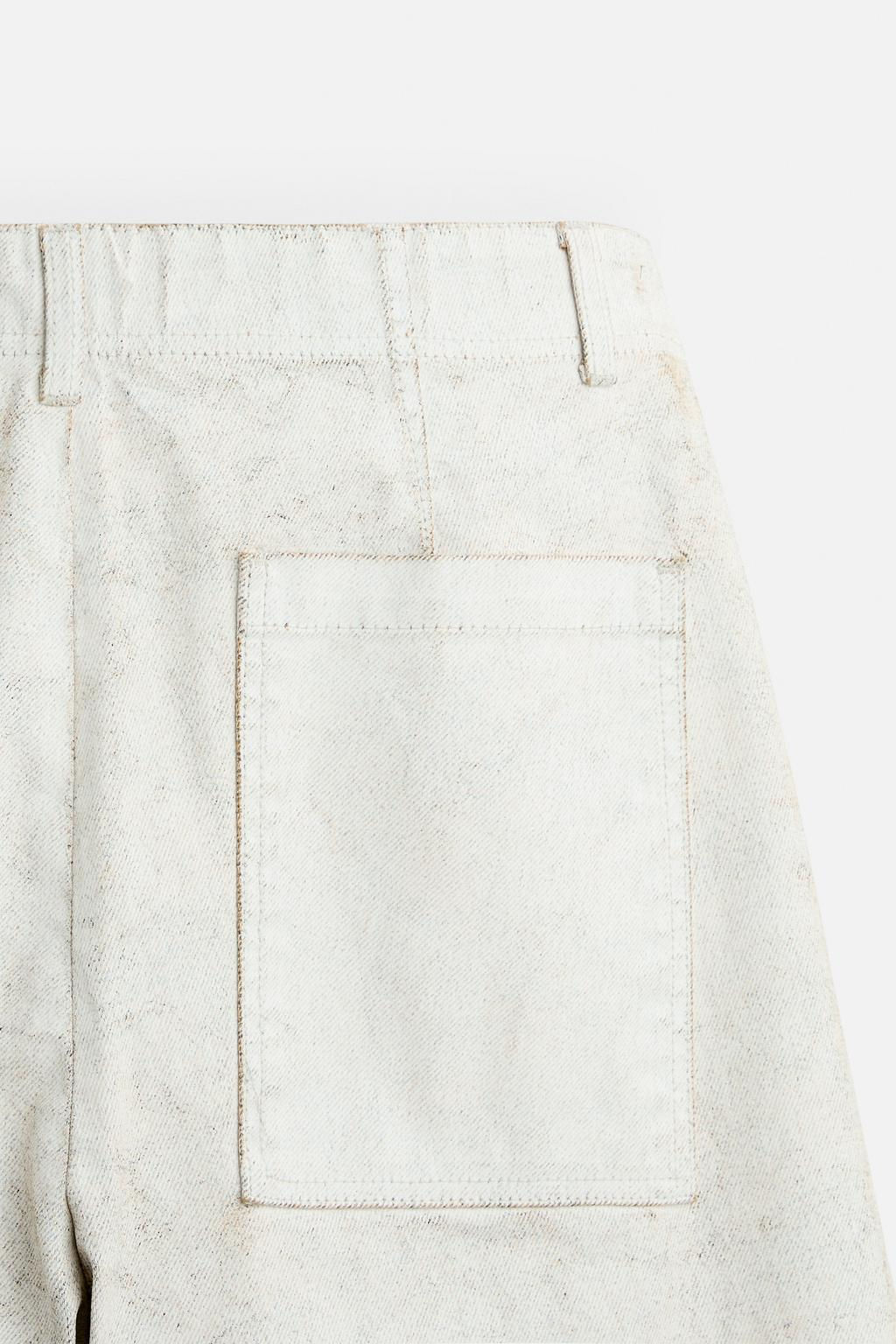 LIMITED EDITION WAXED TROUSERS - Zara фото 9