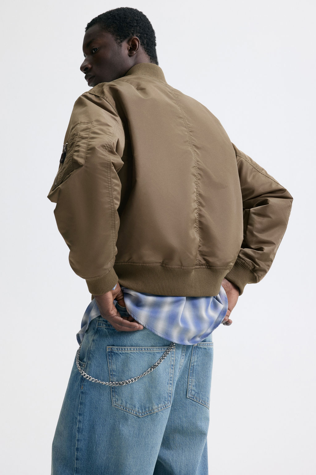 Cazadora bomber acolchada de nailon - H&m фото 9