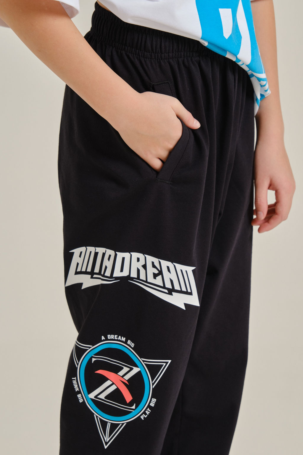 Брюки трикотажные 7/8 Черный