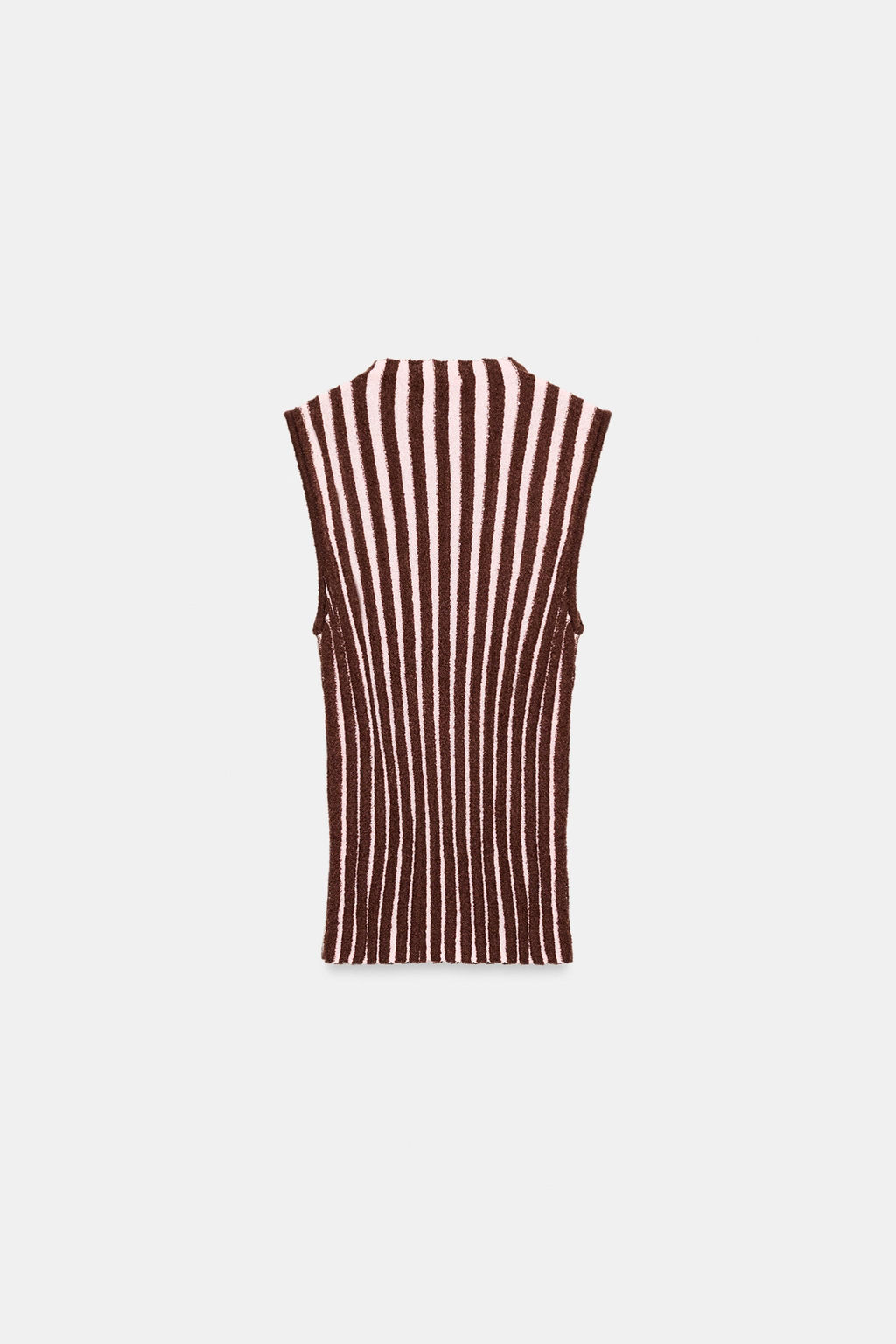 TEXTURED STRIPED SLEEVELESS TOP - Zara фото 15