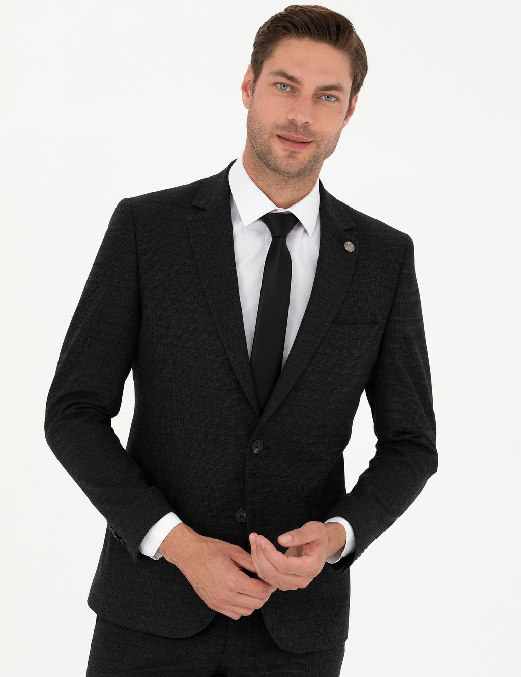 Antrasit Ex. Slim Fit Tak_m Elbise